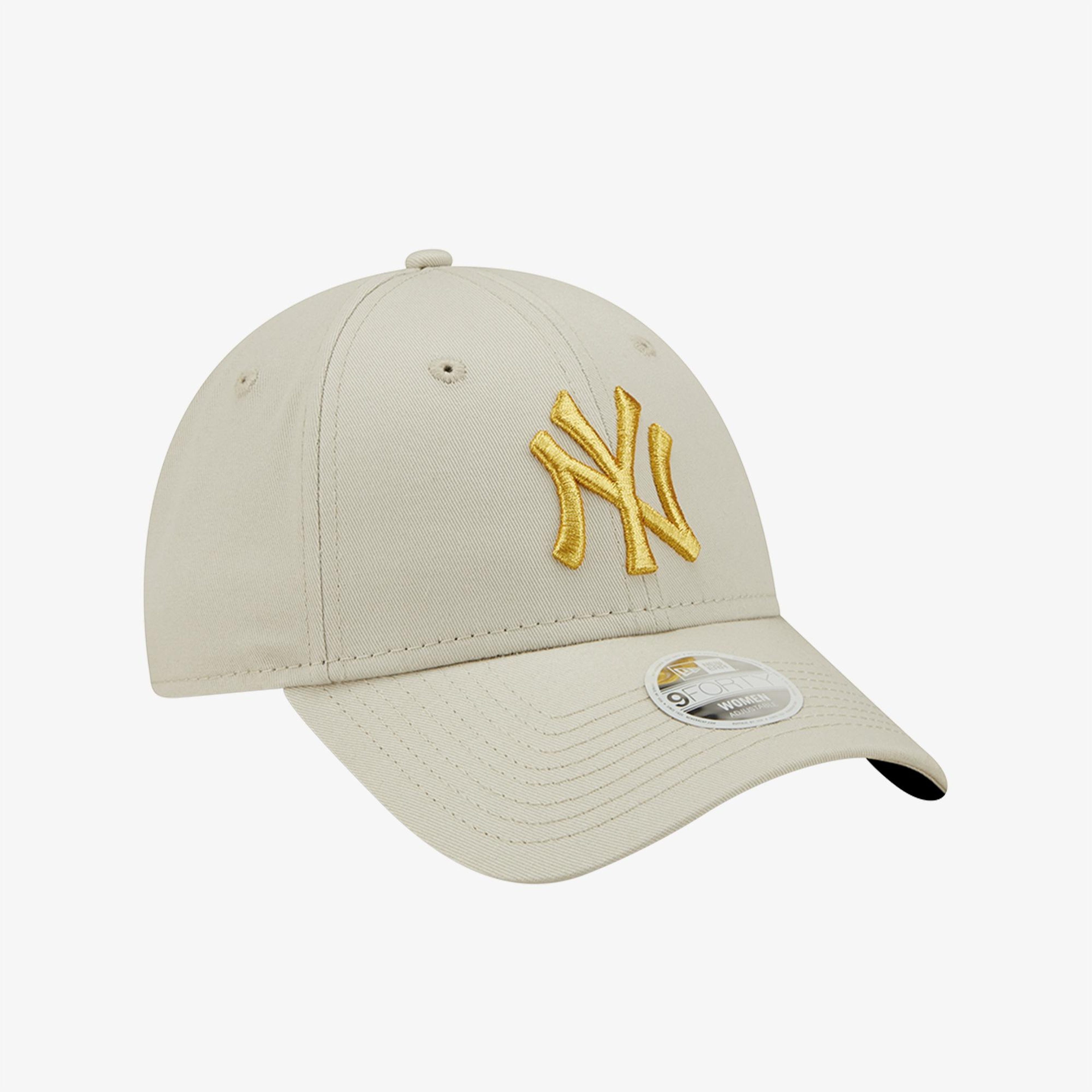 New Era Female Wmns Metallic Logo 9Forty Unisex Bej Günlük Şapka