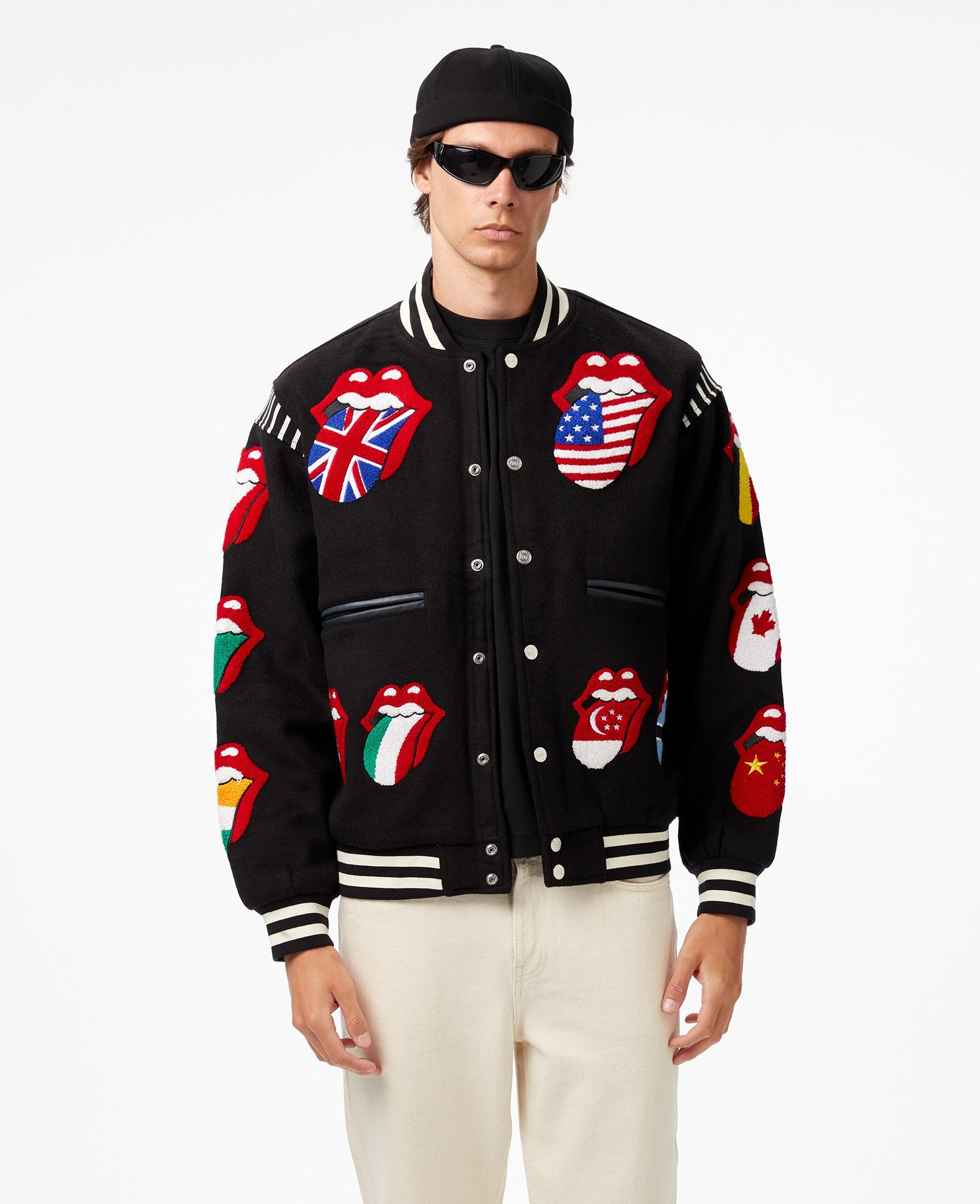 Market World Flag Varsity Erkek Siyah Ceket
