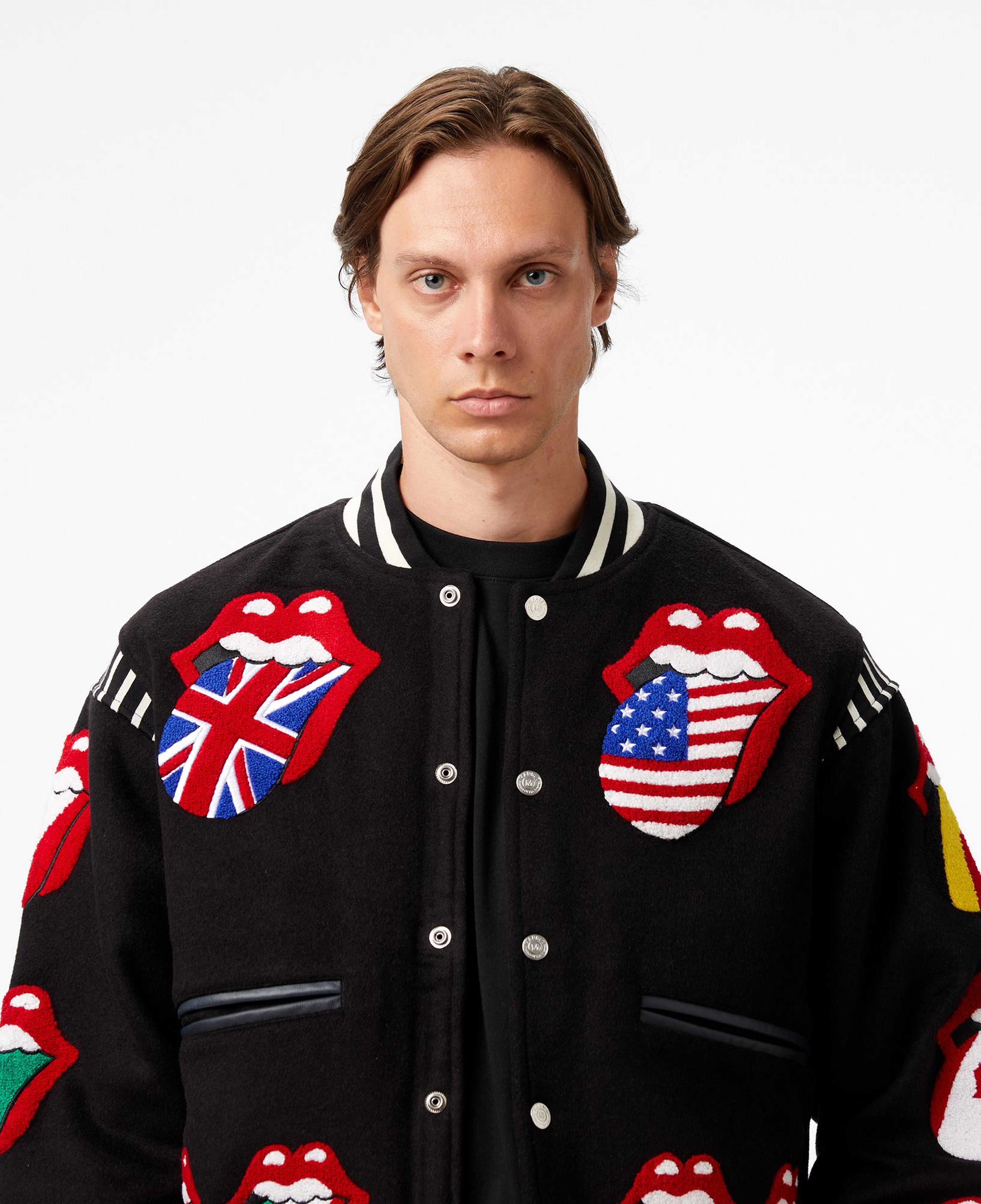 Market World Flag Varsity Erkek Siyah Ceket