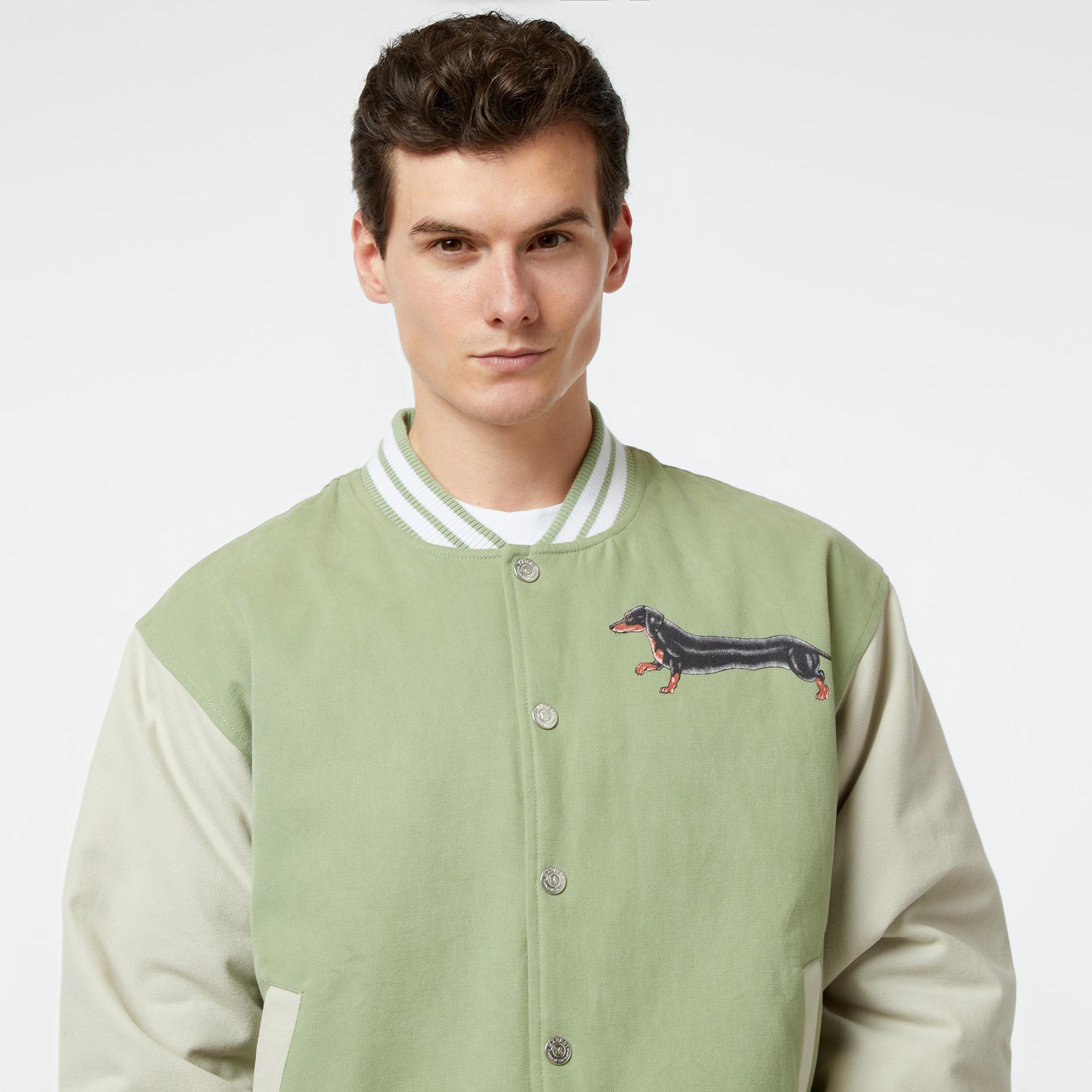 Market Long Bois Varsity Erkek Krem Gömlek