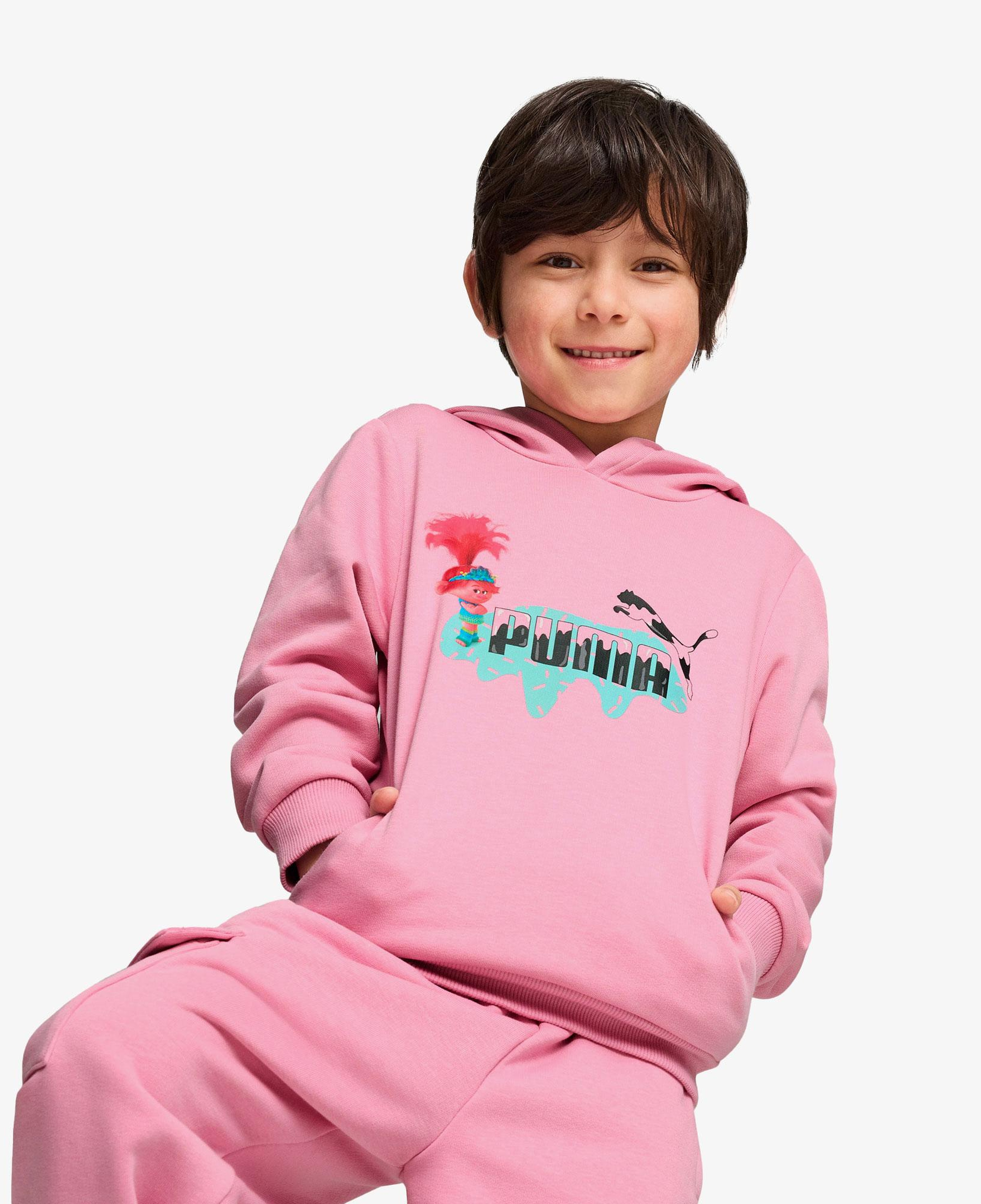 Puma X Trolls Hoodie Çocuk Pembe Hoodie