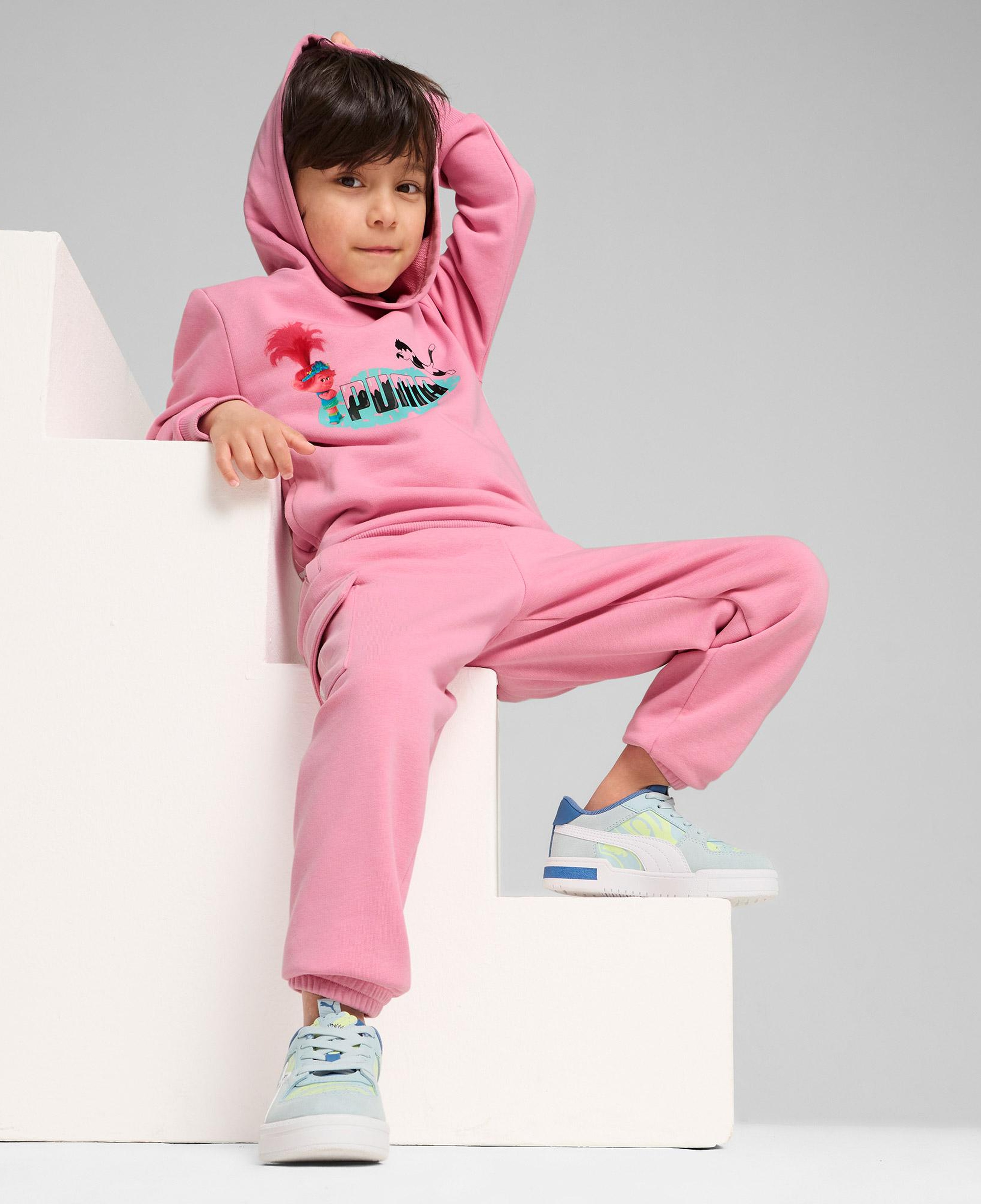 Puma X Trolls Hoodie Çocuk Pembe Hoodie