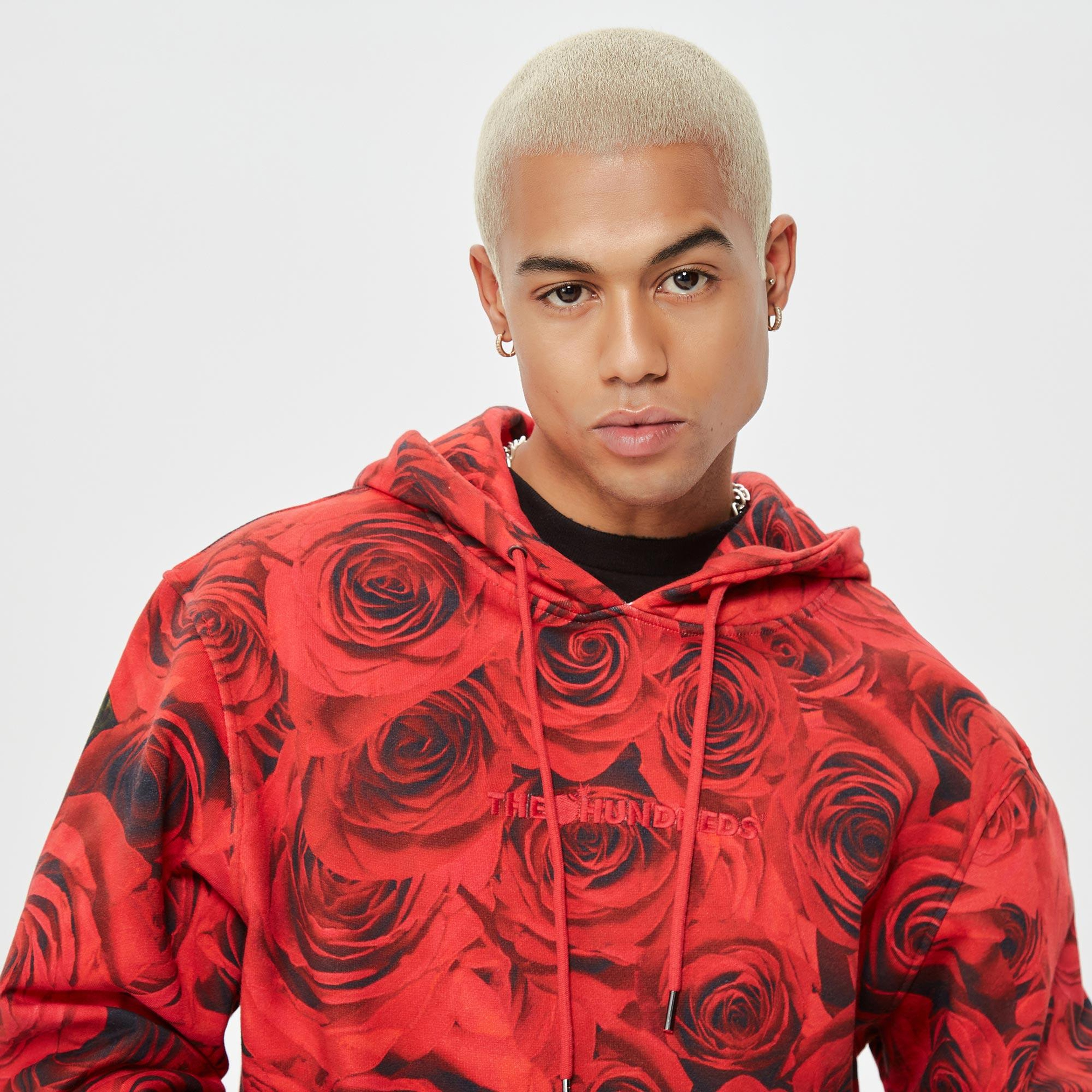 The Hundreds Rosa Erkek Kırmızı Hoodie