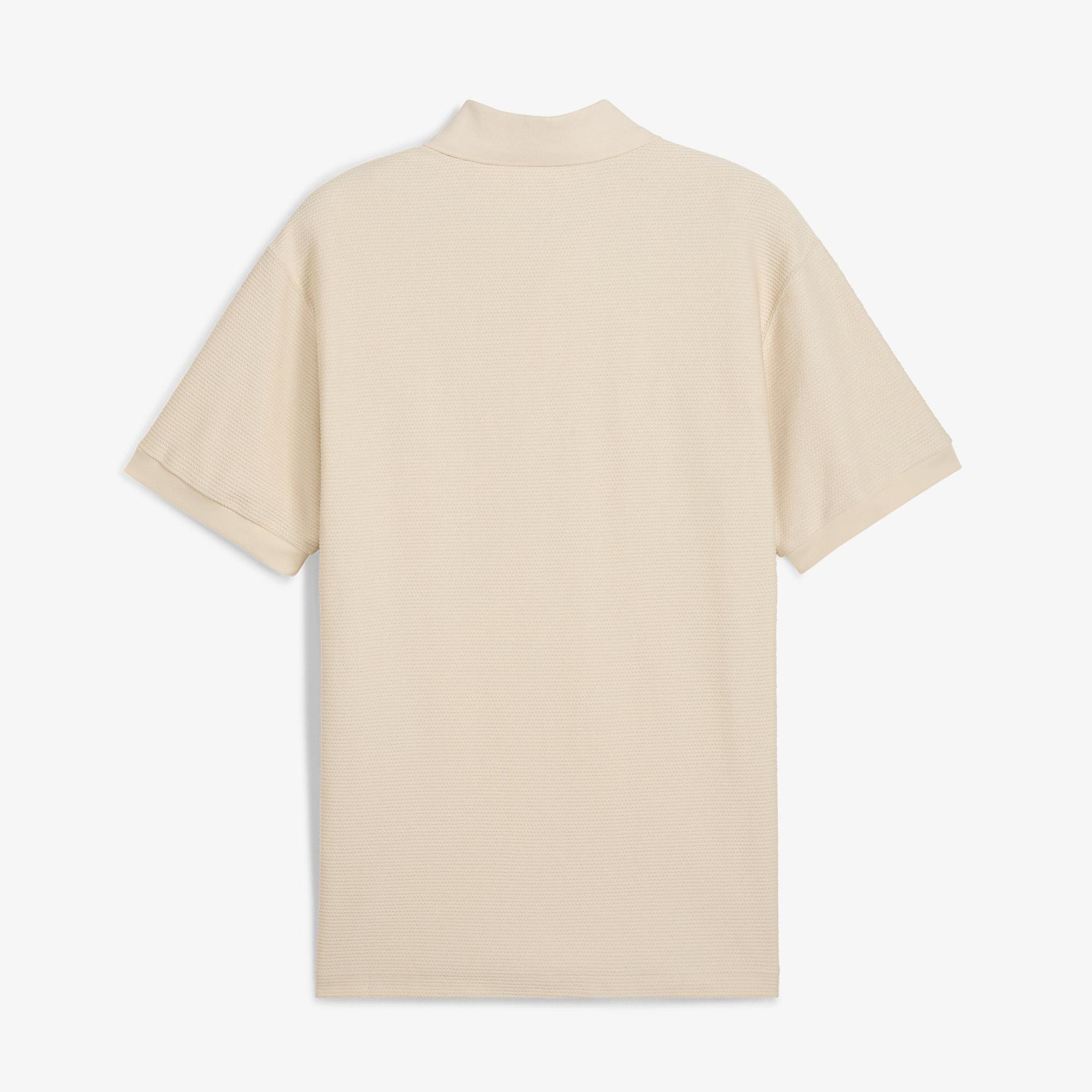 Puma Premium Ess Jacquard Erkek Krem Polo