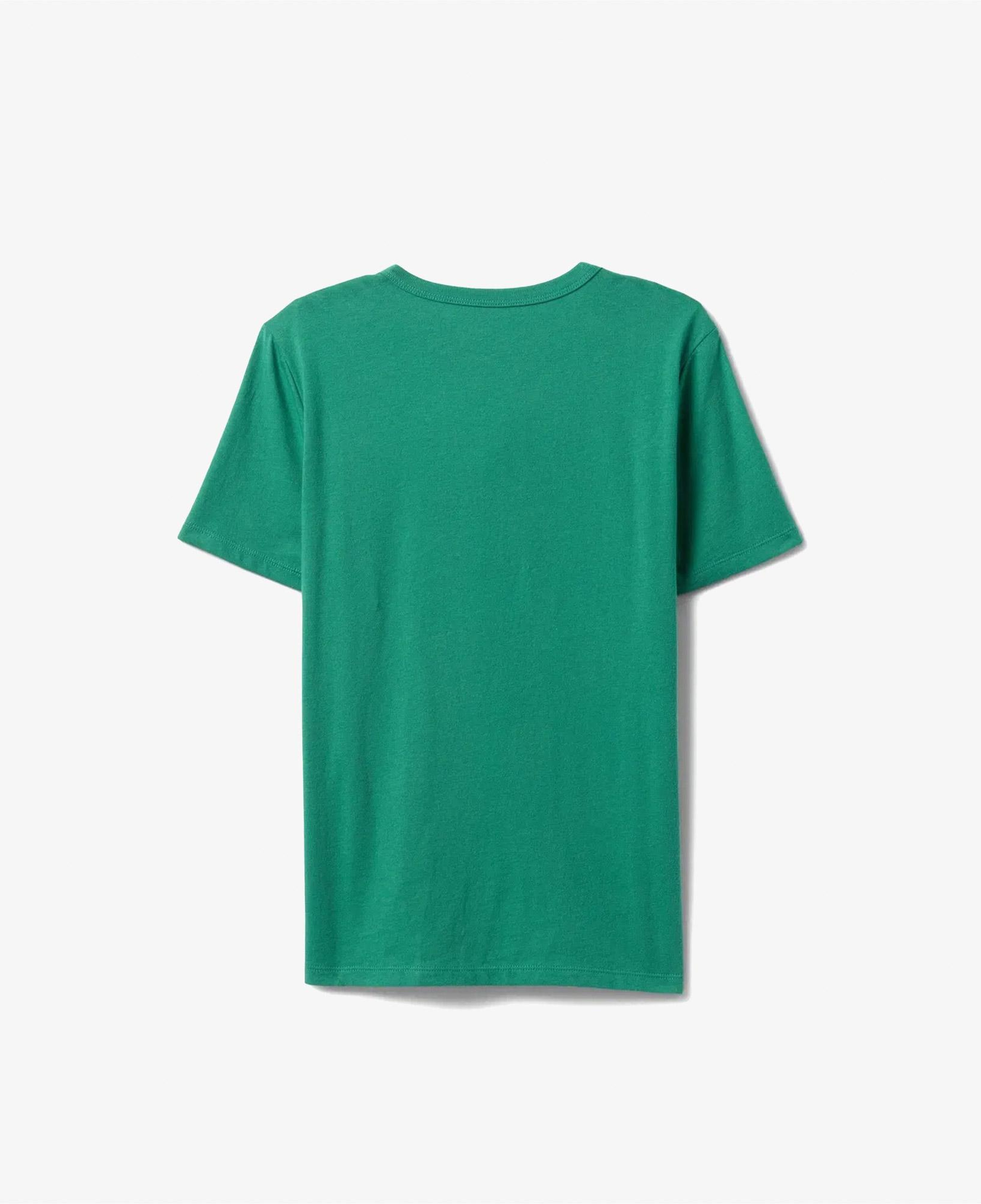 Gap V-Frch Logo Arch Çocuk Yeşil T-Shirt