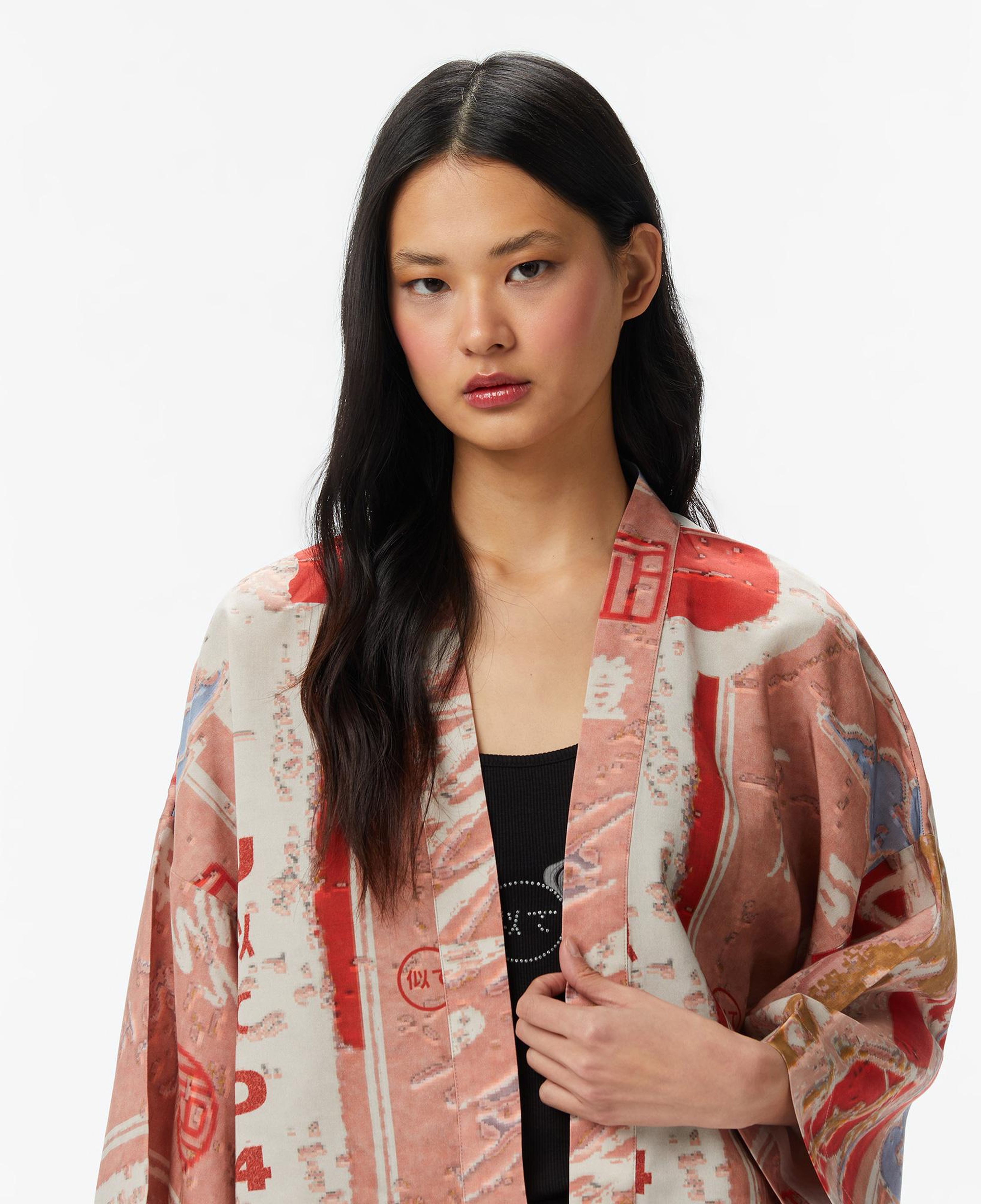 UNITED4 Regular Fit Kadın Krem Kimono