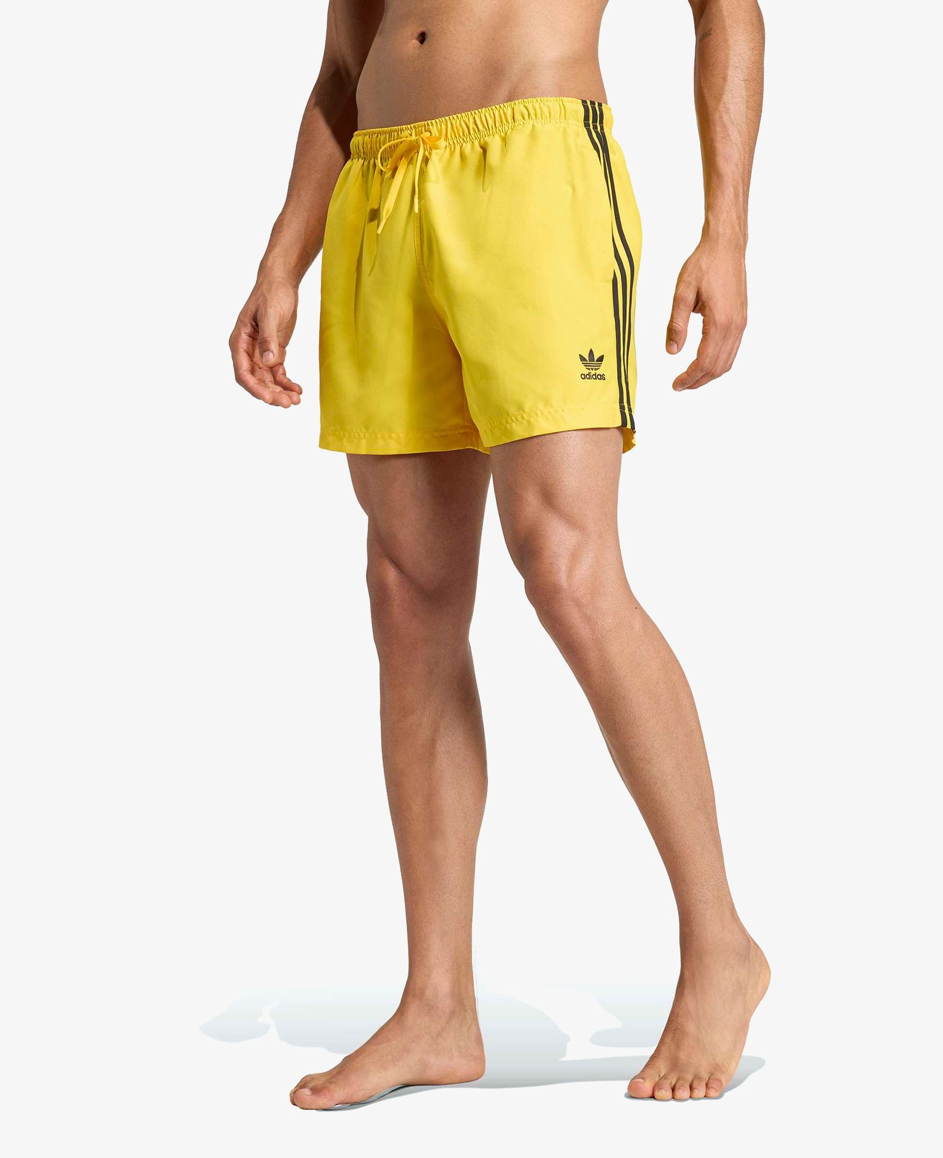 adidas Adicolor 3 Striped 13cm Erkek Sarı Deniz Şortu