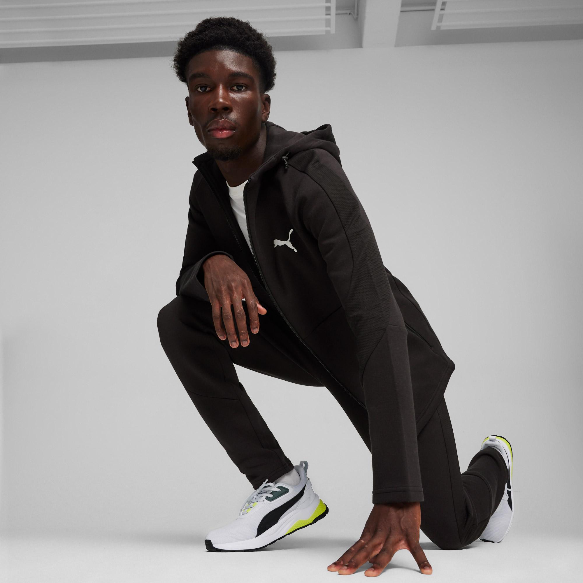 Puma Evostripe Full Zip Erkek Siyah Sweatshirt