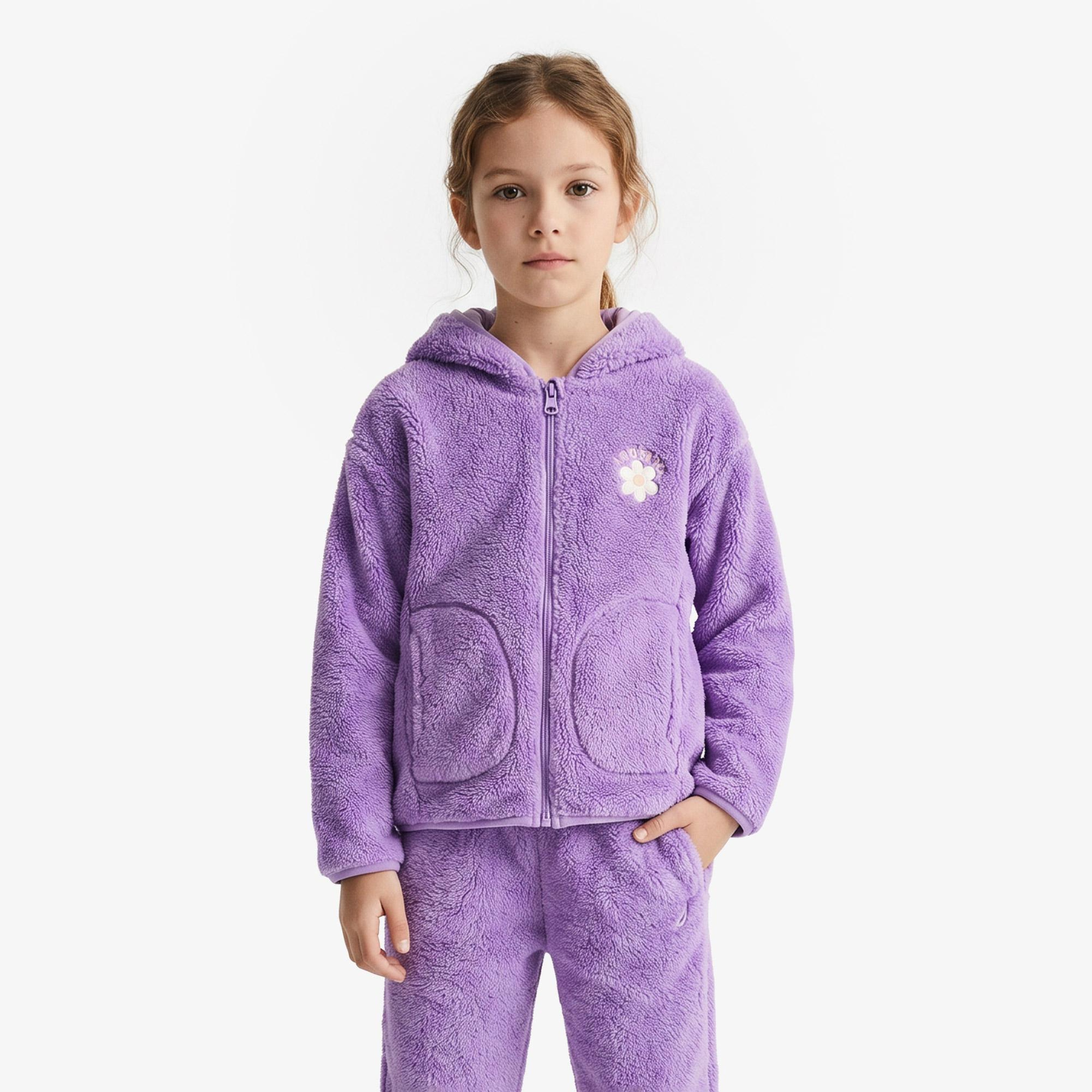 Nautica Knit Active Top Çocuk Mor Sweatshirt