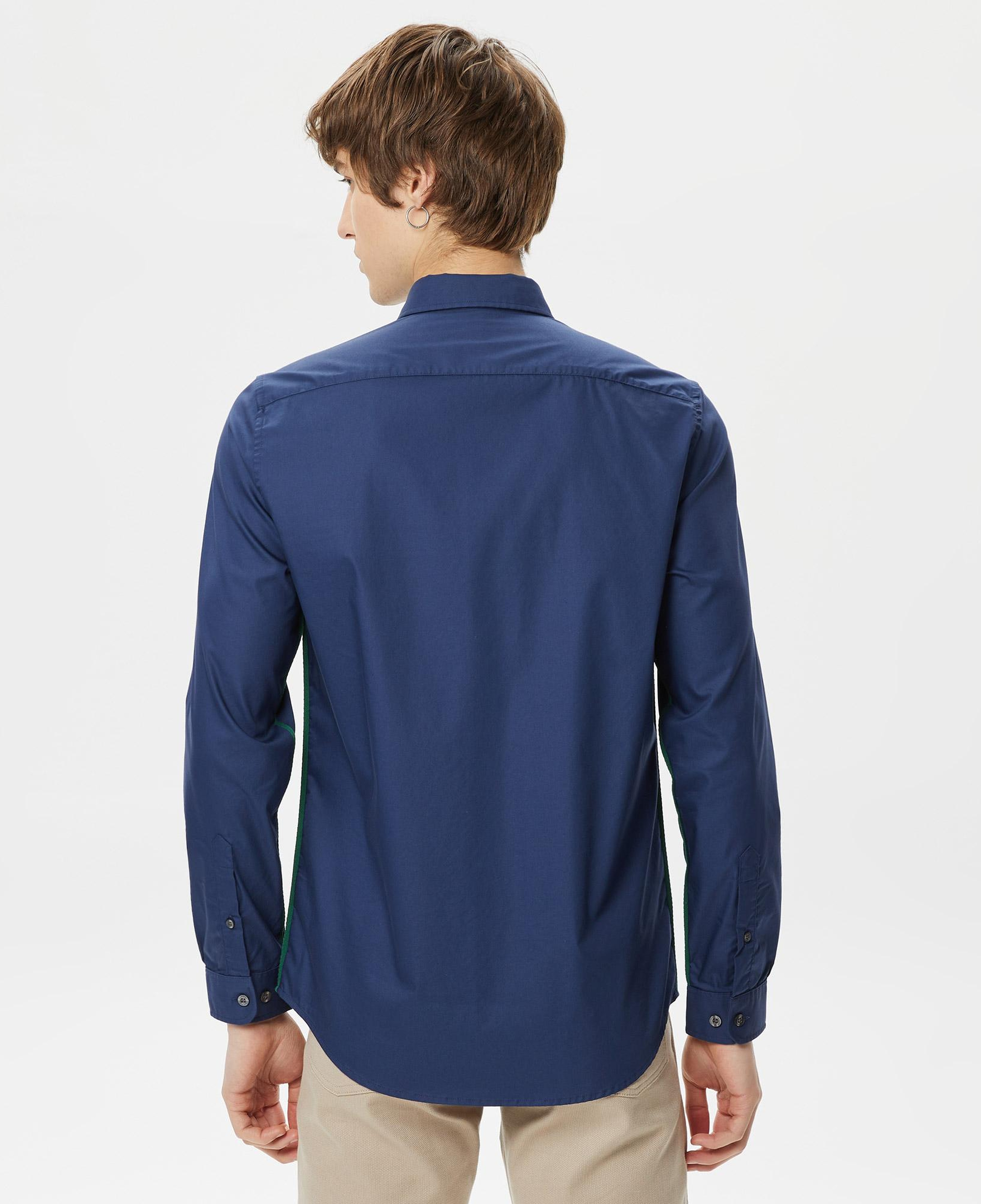 Lacoste Erkek Slim Fit Düğmeli Yaka Lacivert Gömlek