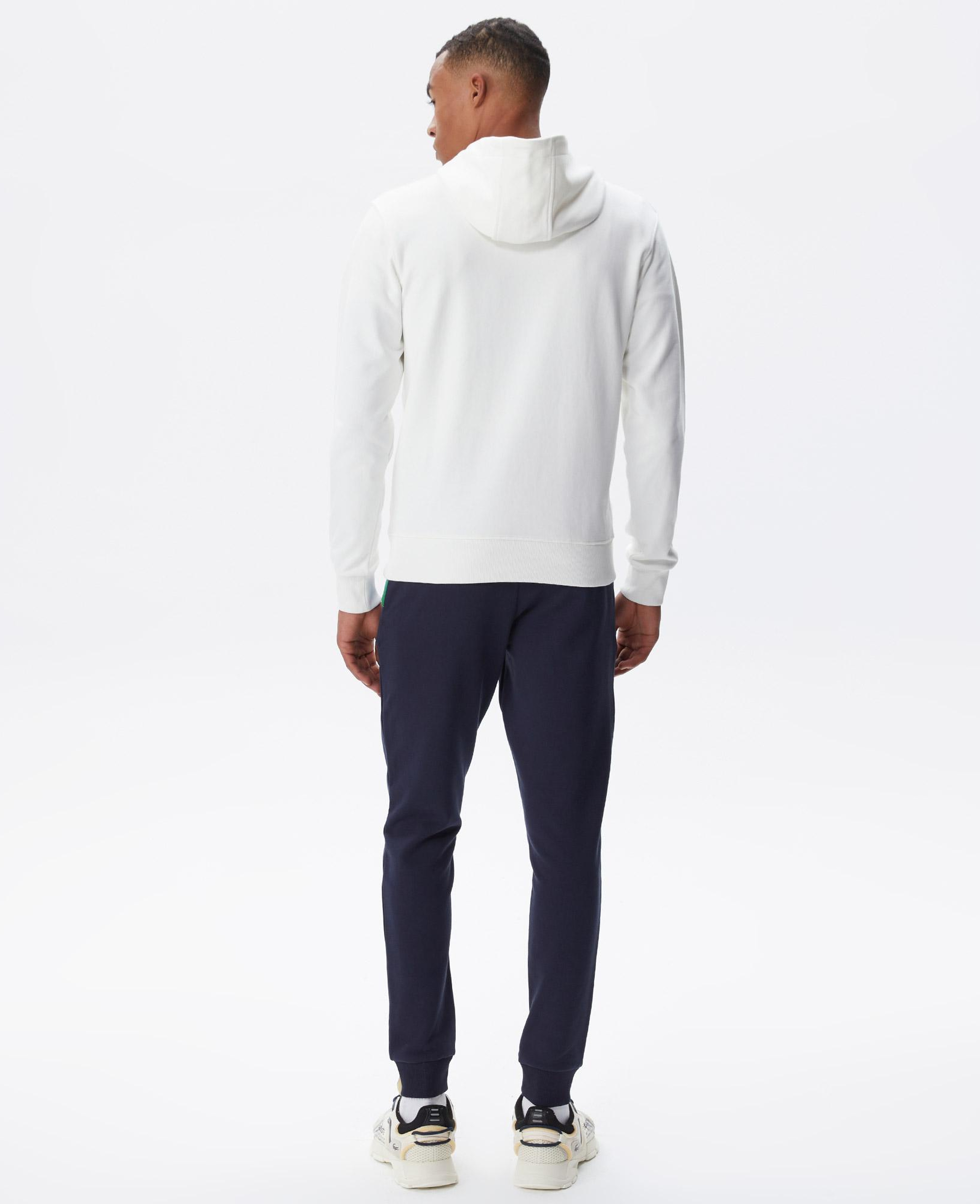 Erkek Regular Fit Kapüşonlu Baskılı Ekru Sweatshirt