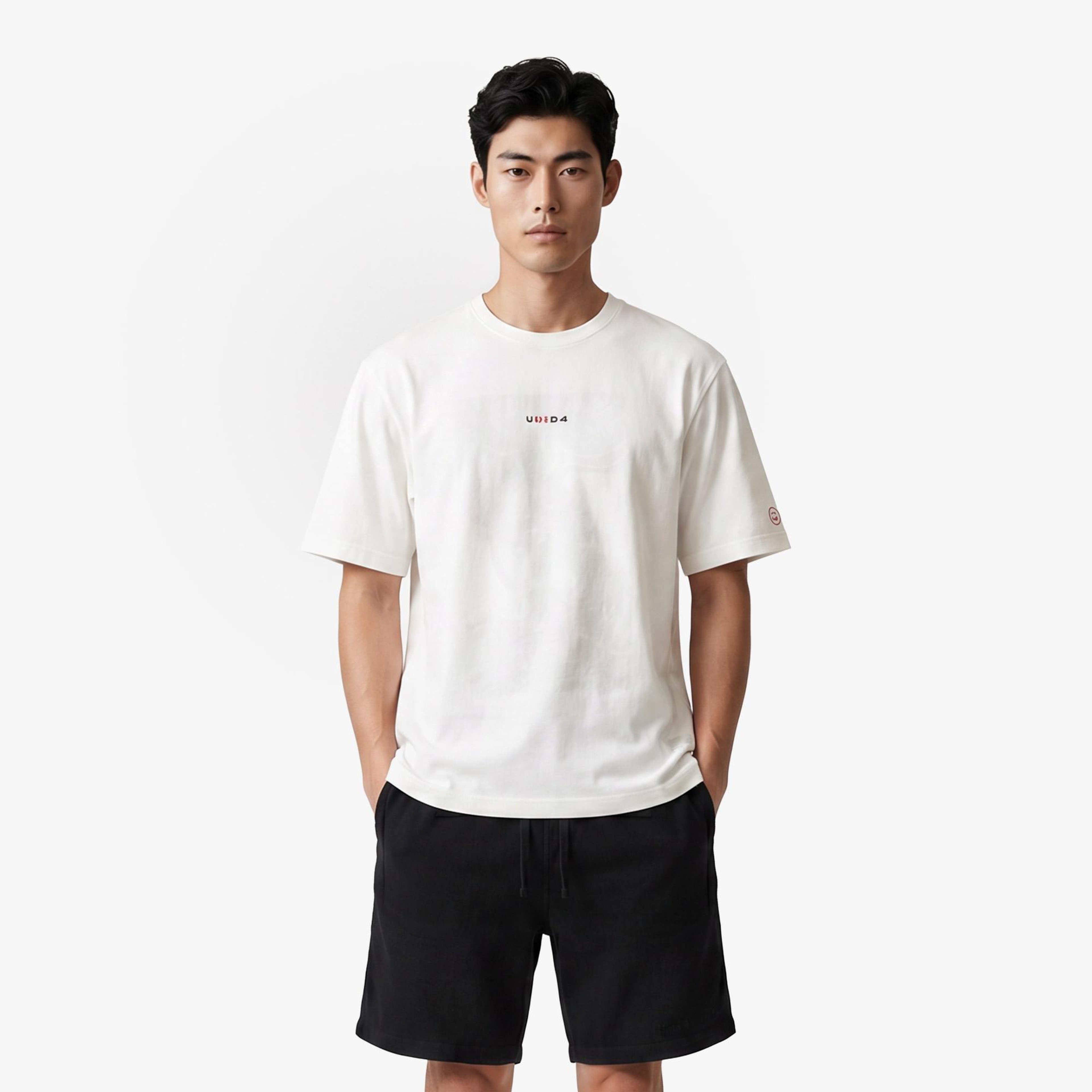 UNITED4 Regular Fit Erkek Krem T-Shirt