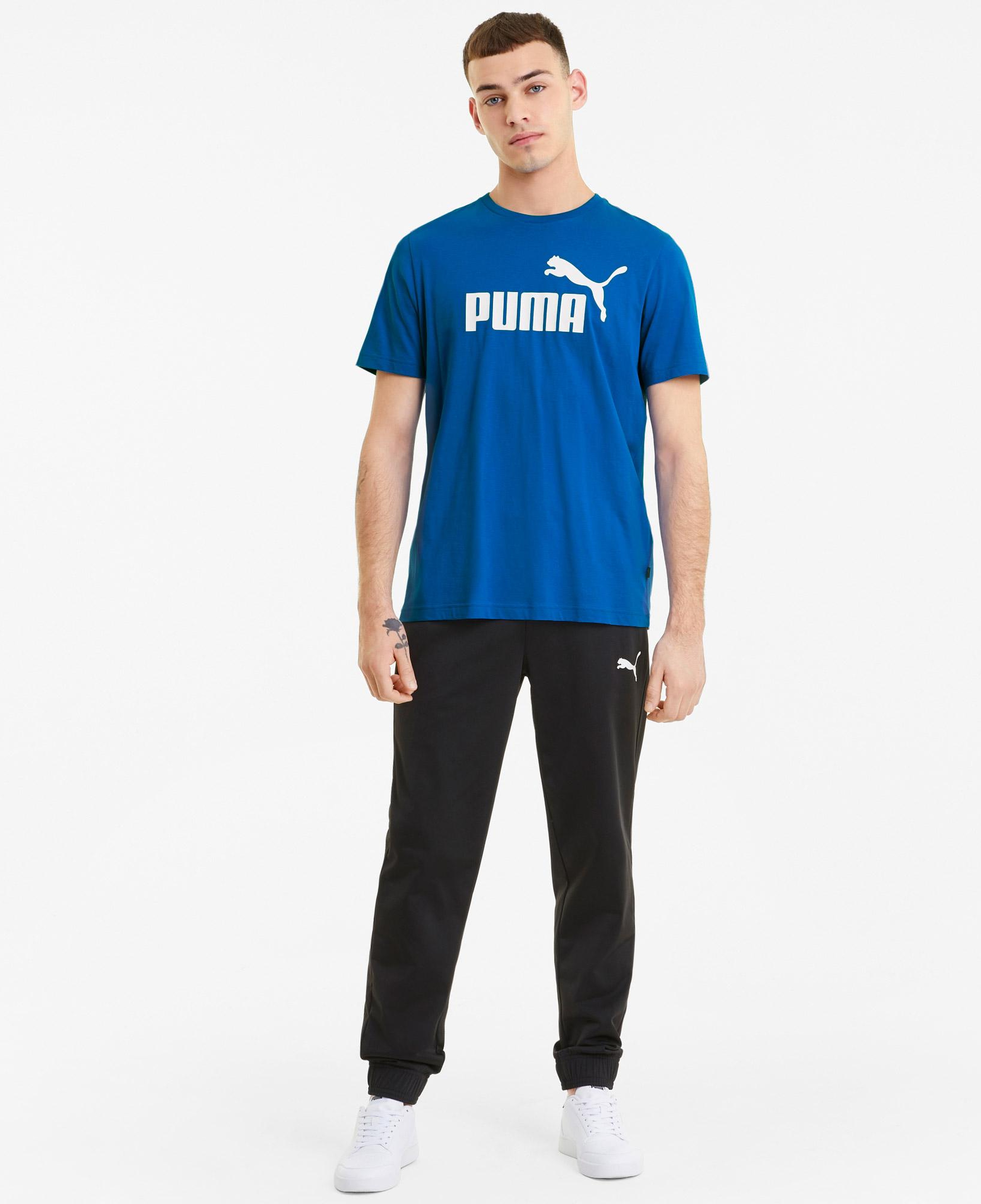 Puma Essentials Logo Erkek Siyah T-Shirt