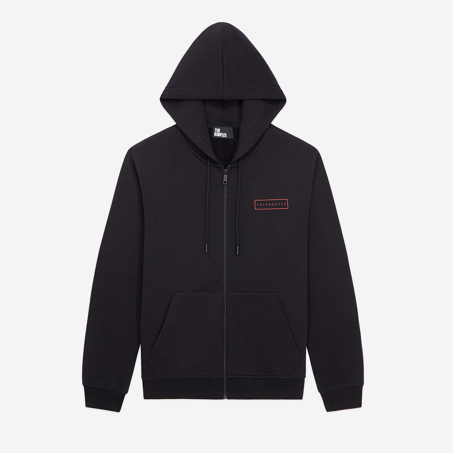 ERKEK KAPÜŞONLU SİYAH SWEATSHIRT