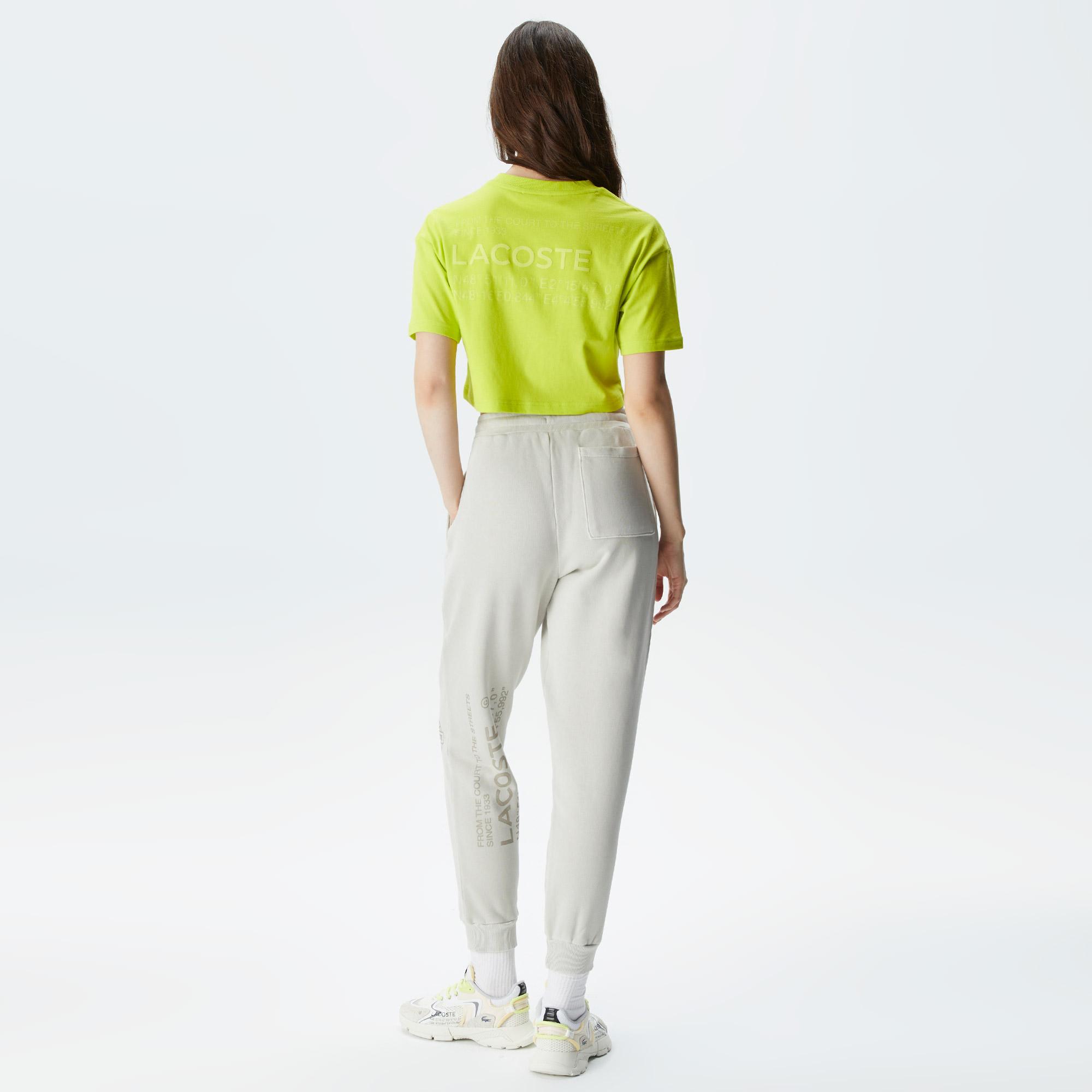 Lacoste House of SuperStep X Lacoste Kadın Sarı T-Shirt