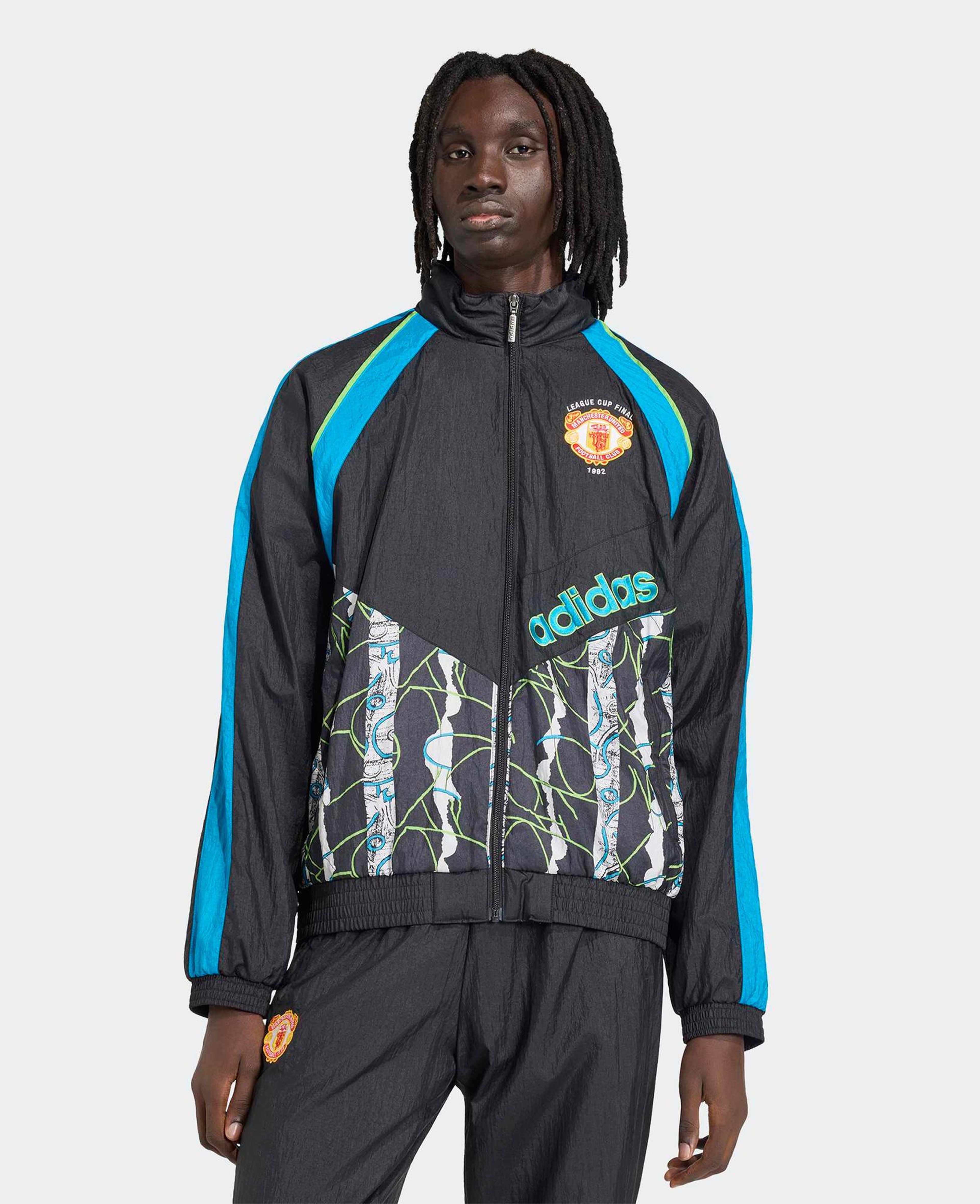adidas Manchester United FC 90 Erkek Siyah Ceket