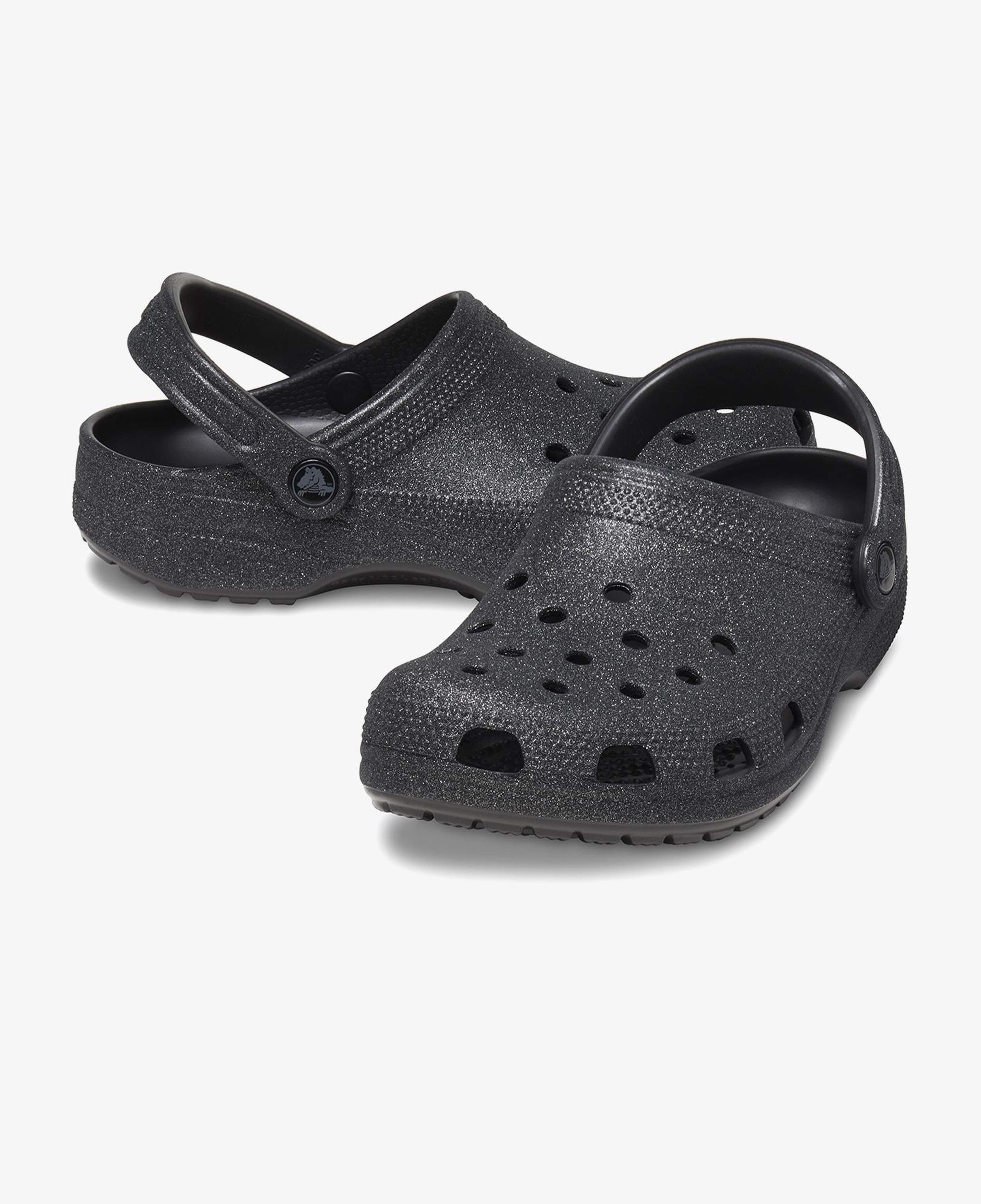 Crocs Classic Glitter Clog Kadın Siyah Terlik