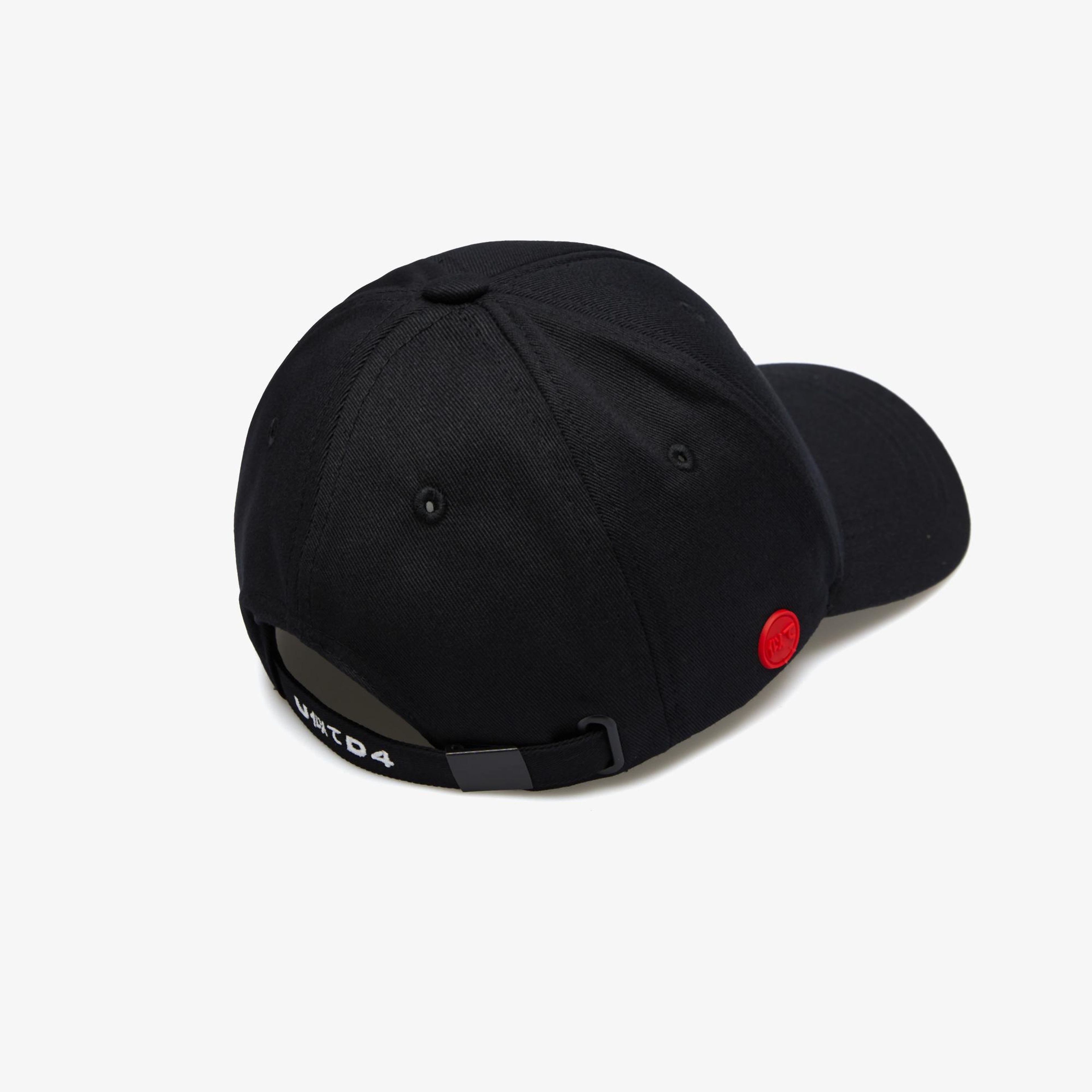 UNITED4 Motto Unisex Siyah Şapka