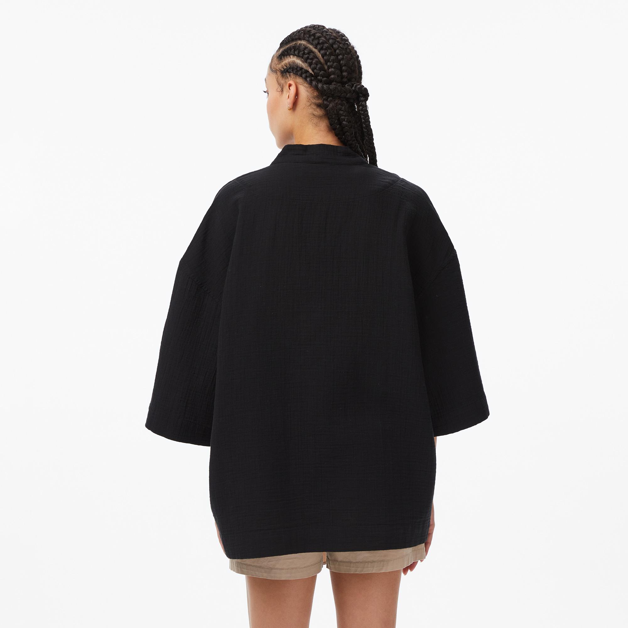 UNITED4 Unisex Siyah Kimono
