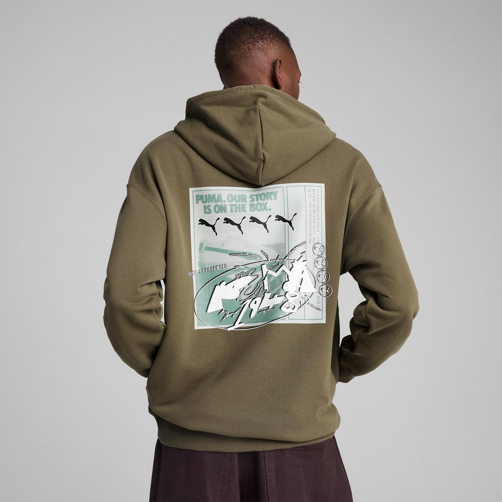 Puma Future Archive Graphic Unisex Yeşil Sweatshirt