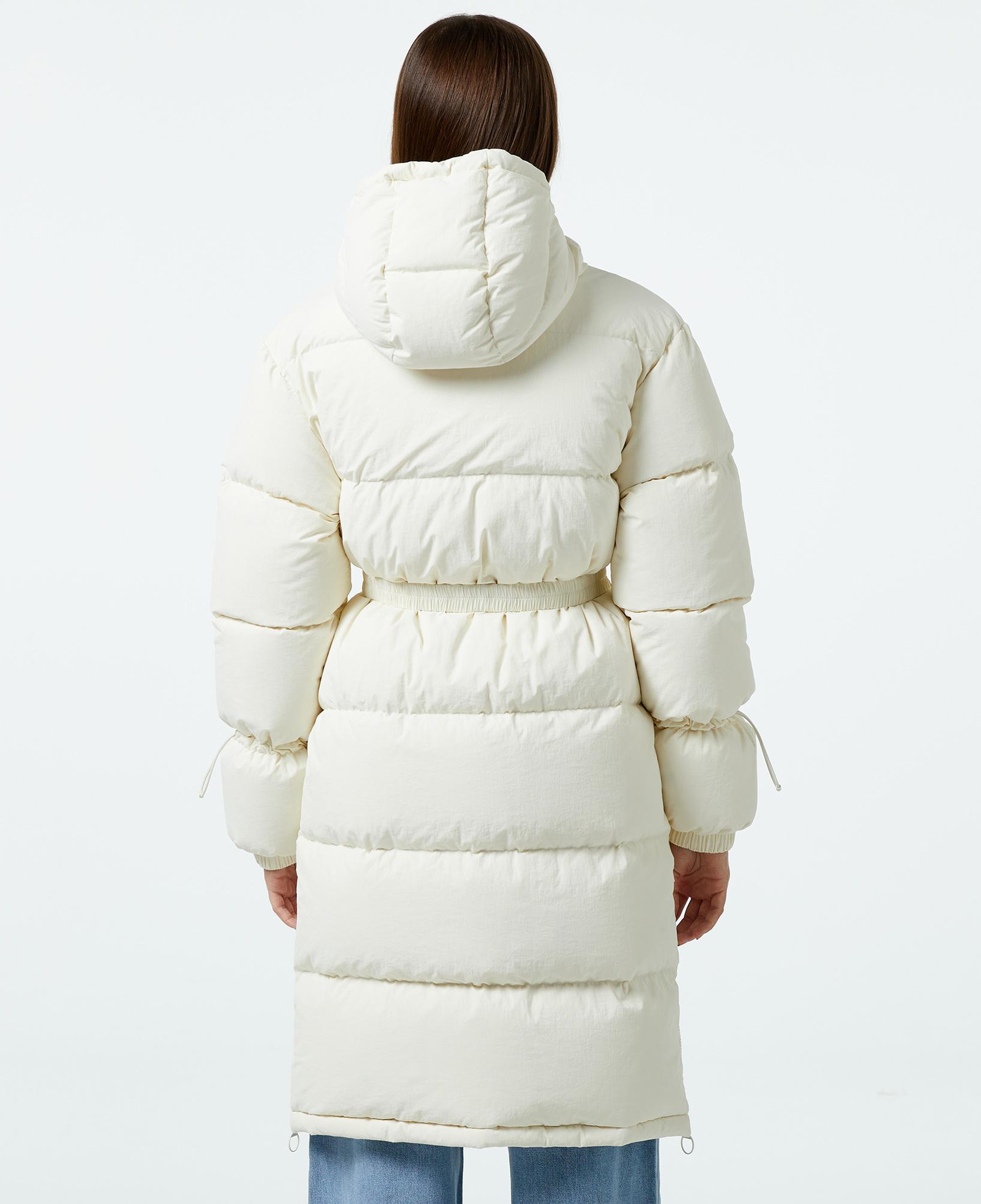 Lacoste Kadın Kapüşonlu Beyaz Mont