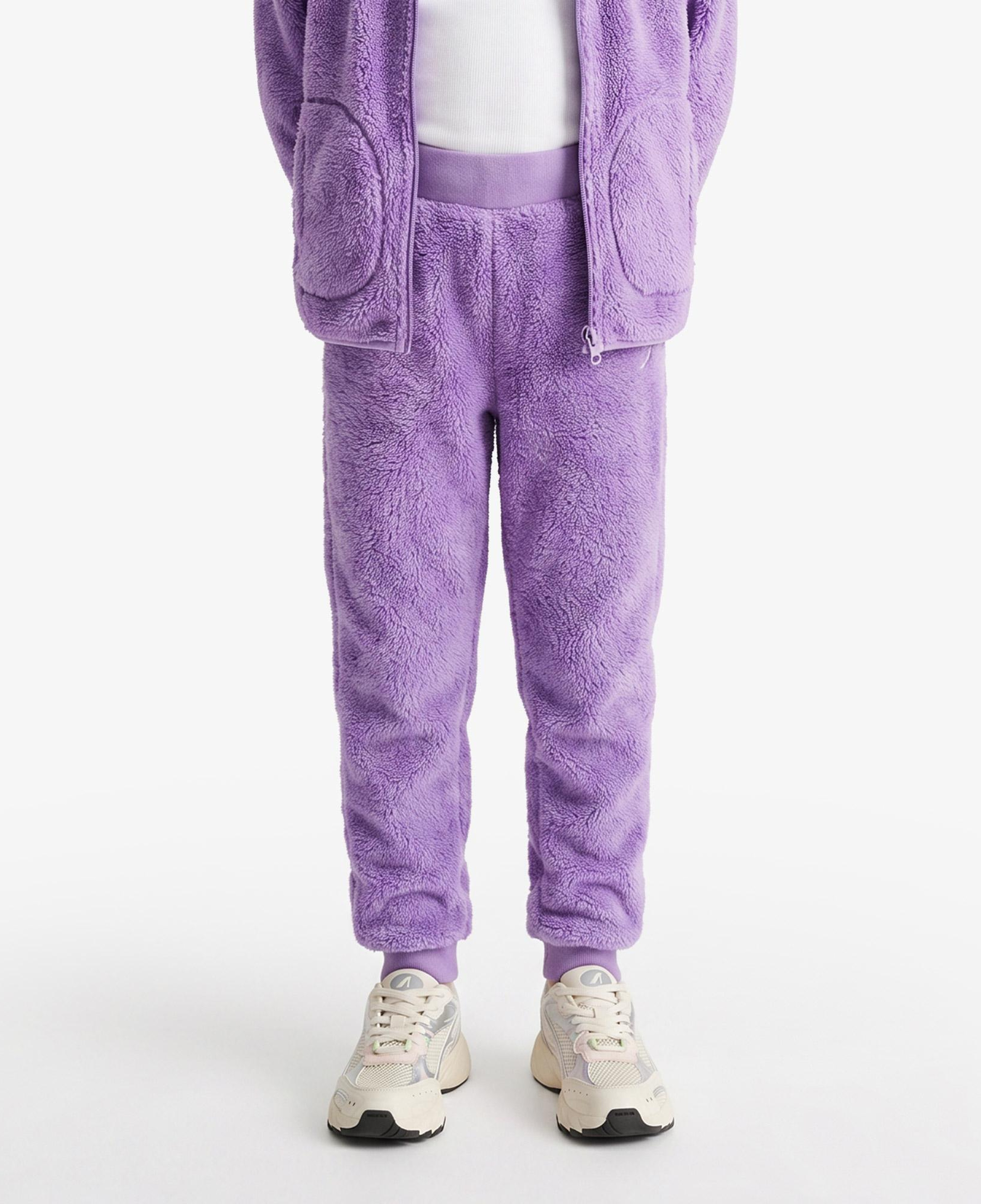 Nautica Knit Active Bottom Çocuk Mor Eşofman Altı