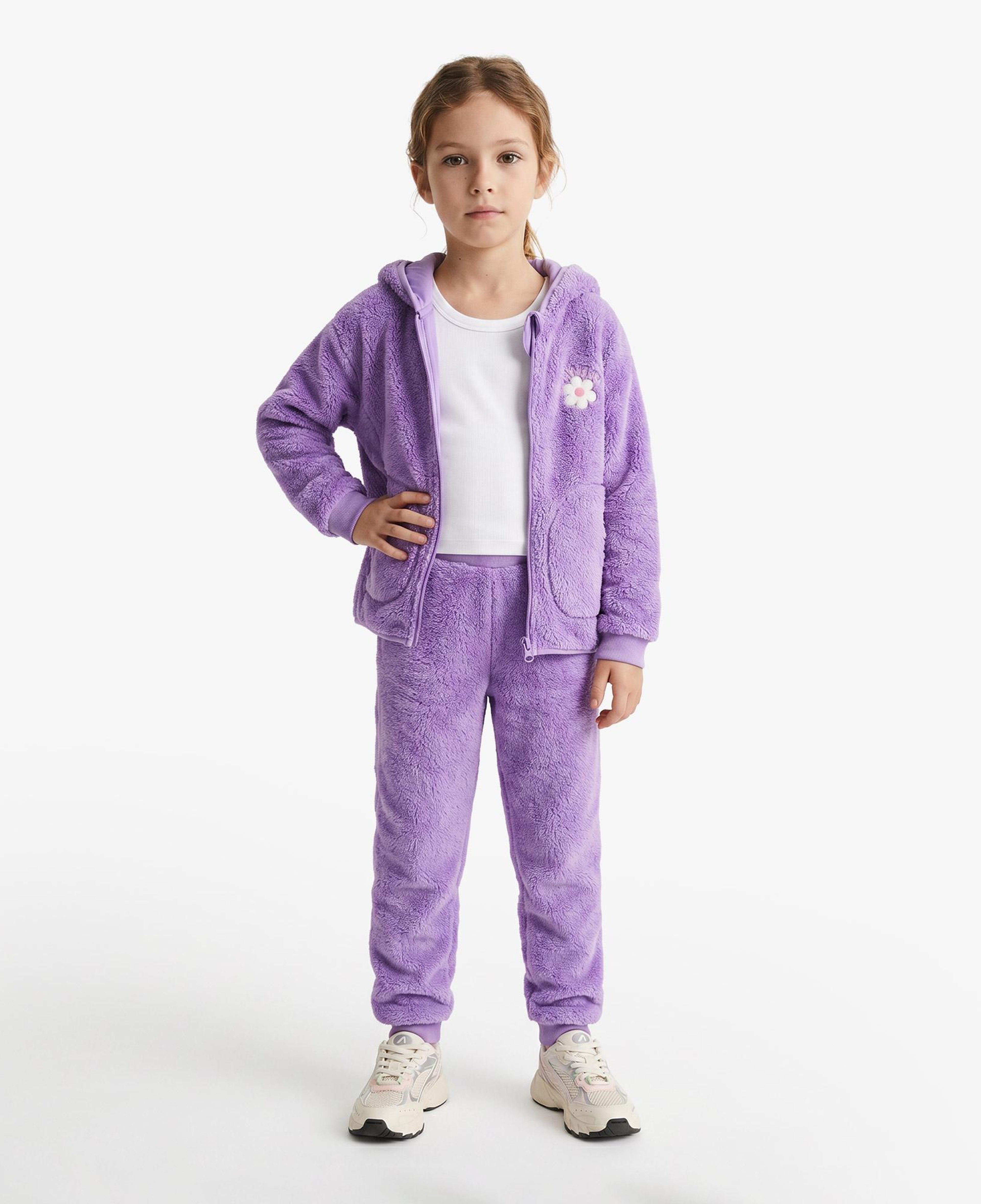 Nautica Knit Active Bottom Çocuk Mor Eşofman Altı