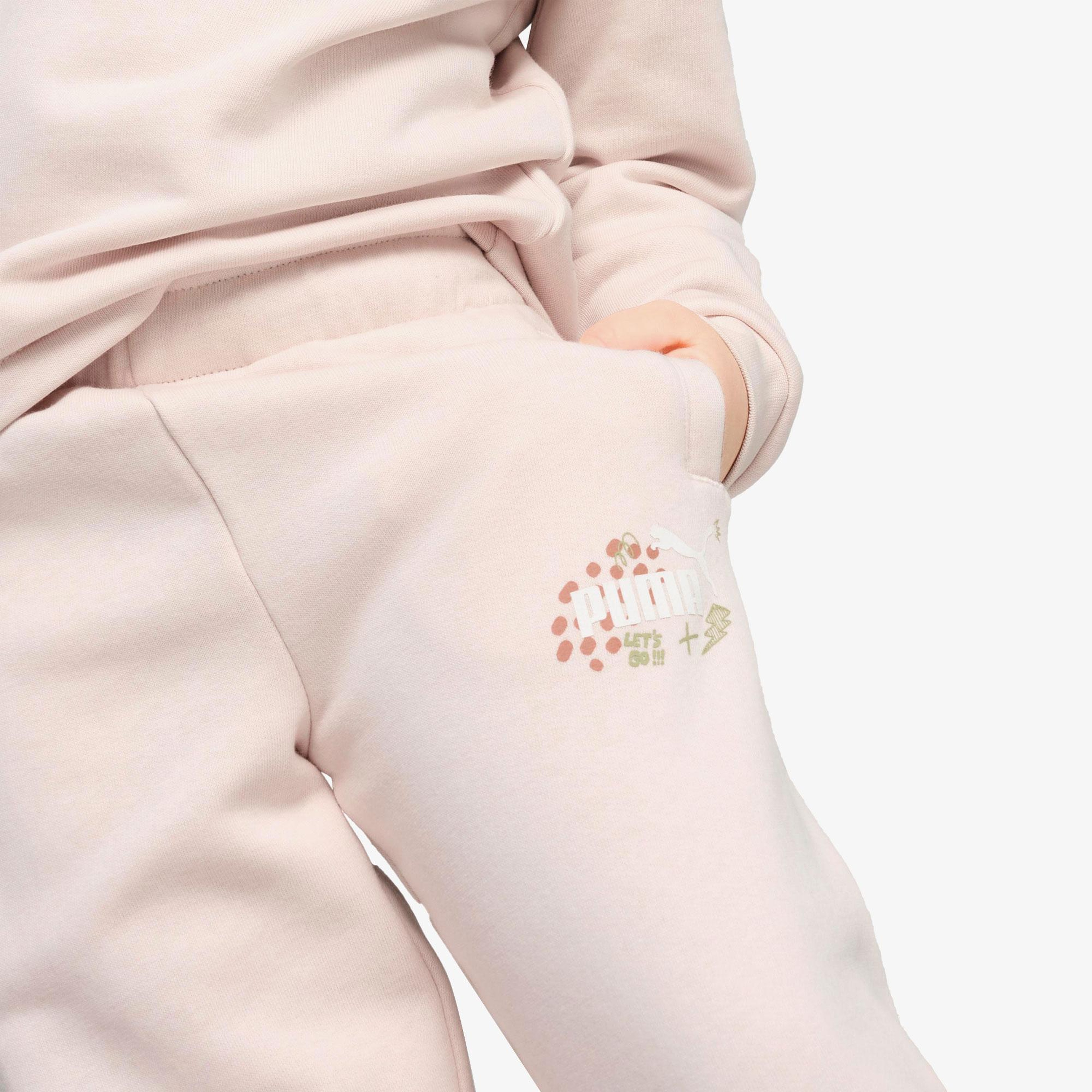 Puma Ess+ FC Çocuk Pembe Eşofman Altı