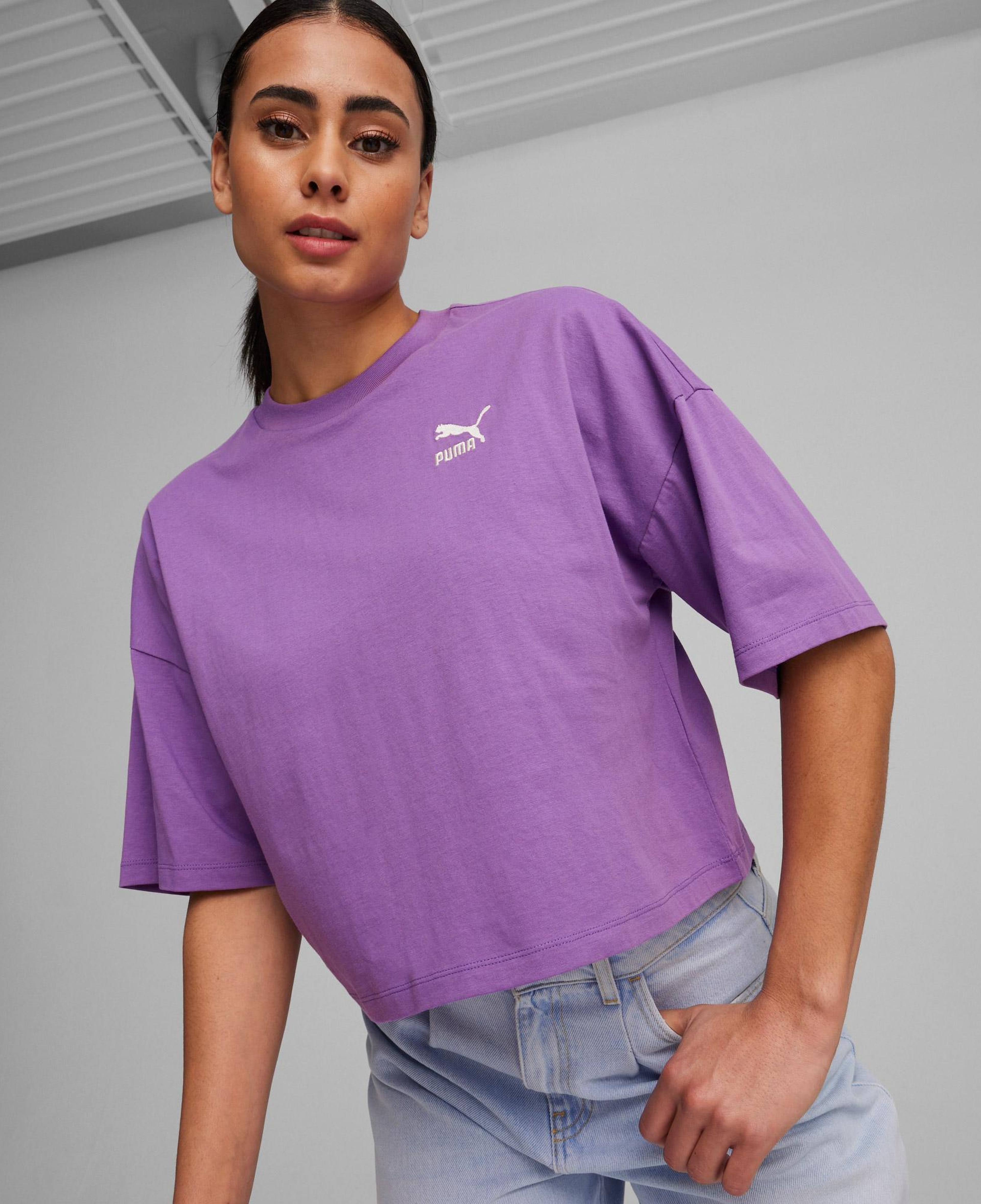 Puma Better Classsic Kadın Mor T-Shirt