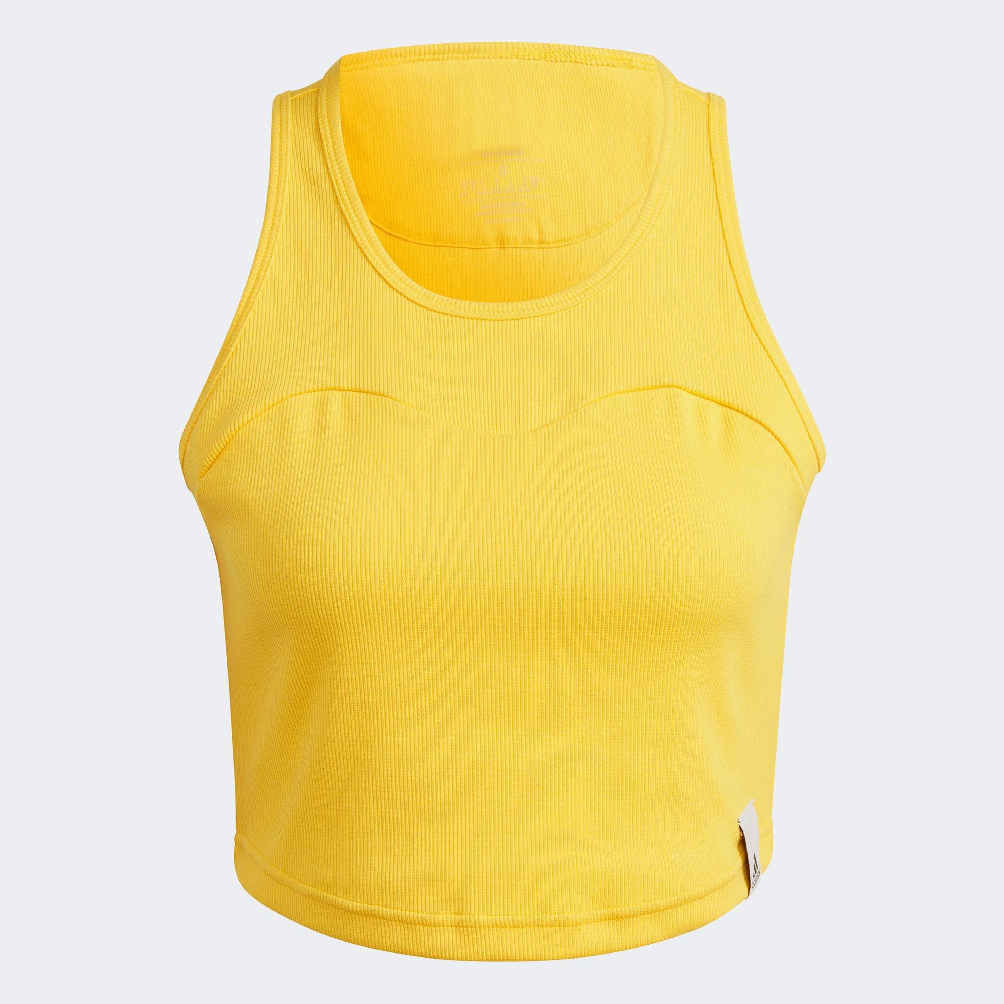 adidas Lng Rib Kadın Sarı Crop