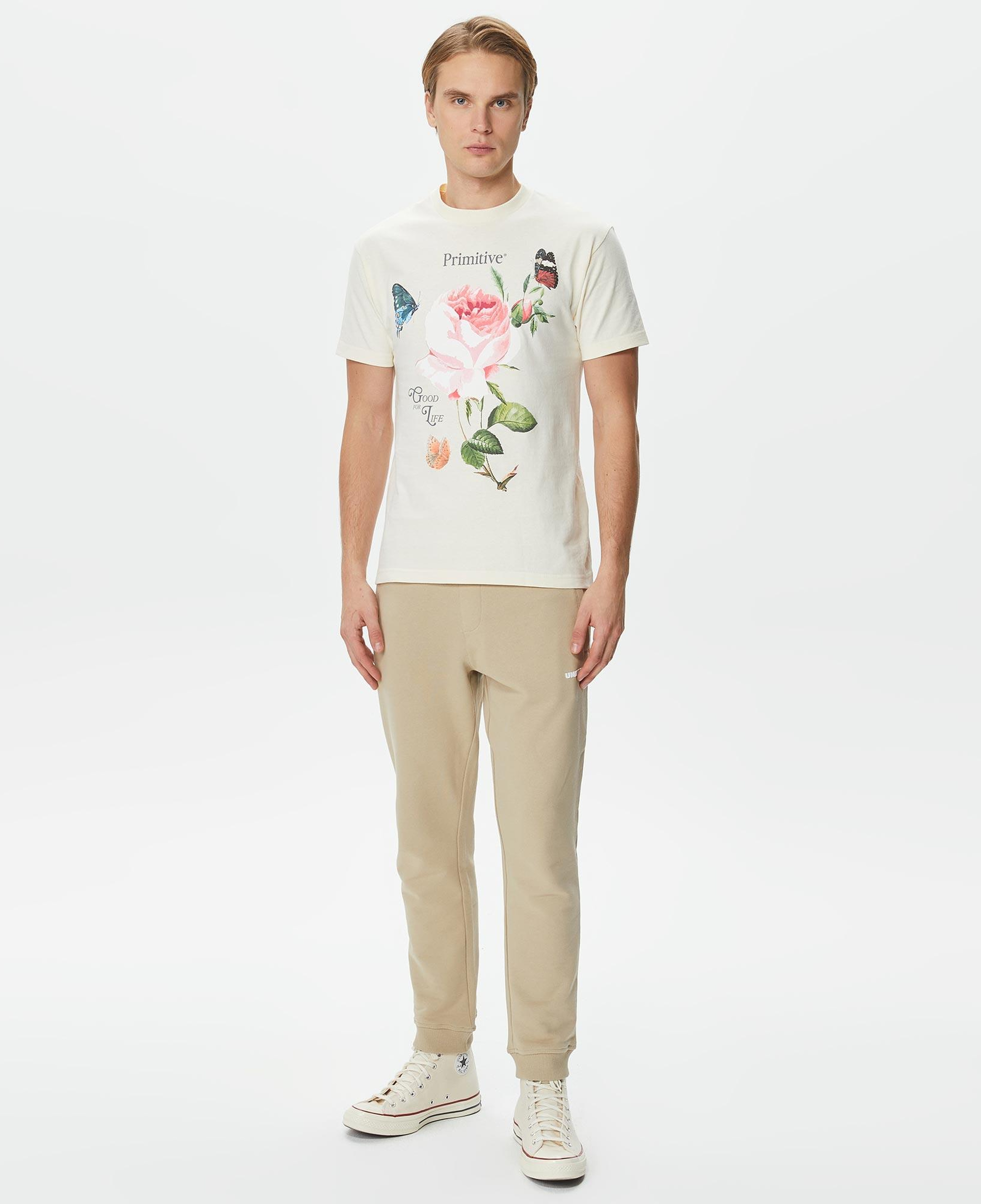 Primitive Essence Erkek Krem T-Shirt