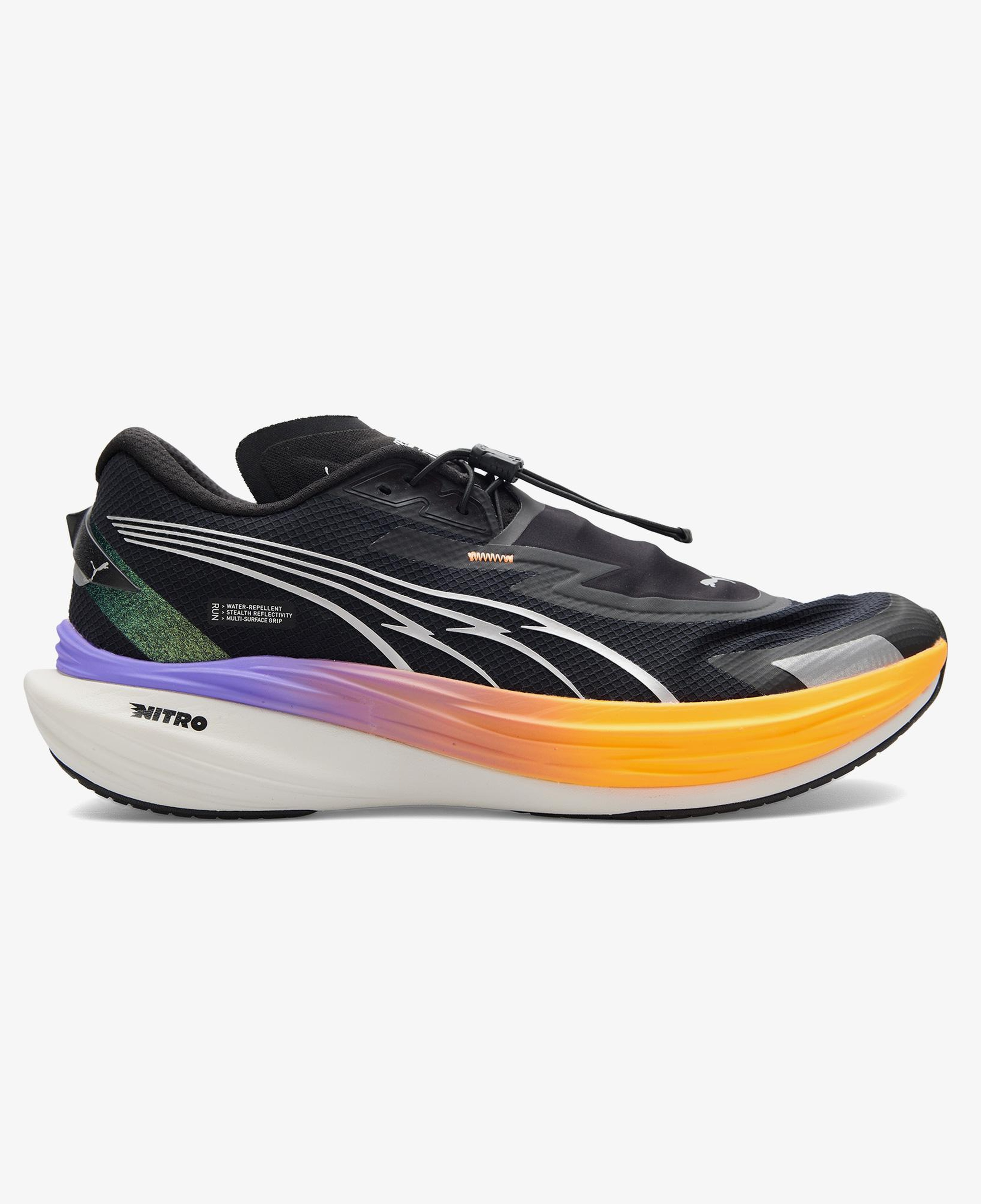 Puma Deviate Nitro 3 Wtr+ Erkek Siyah Koşu Ayakkabısı