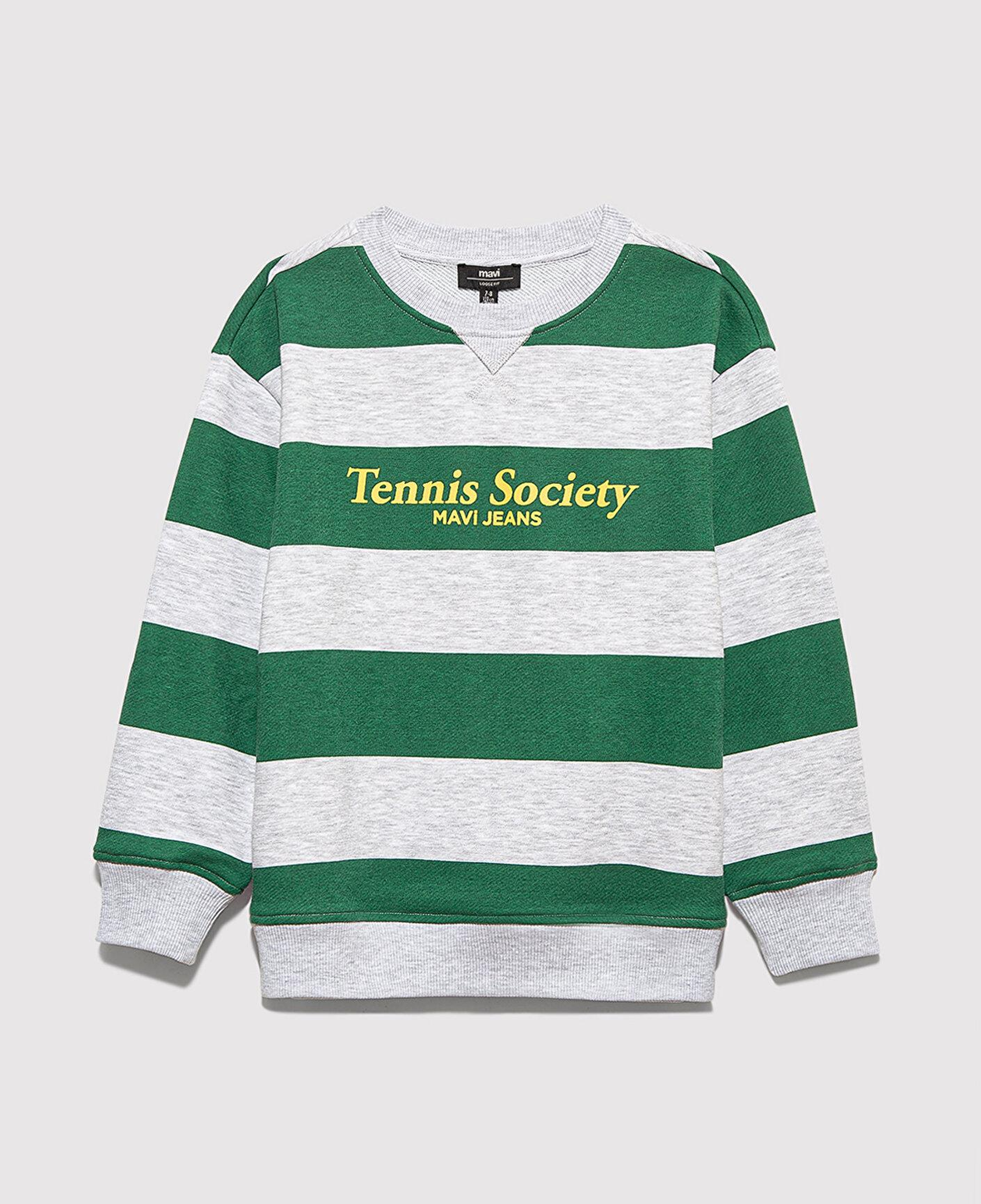 Mavi Tenis Society Baskılı Yeşil Sweatshirt 6S10170-71697