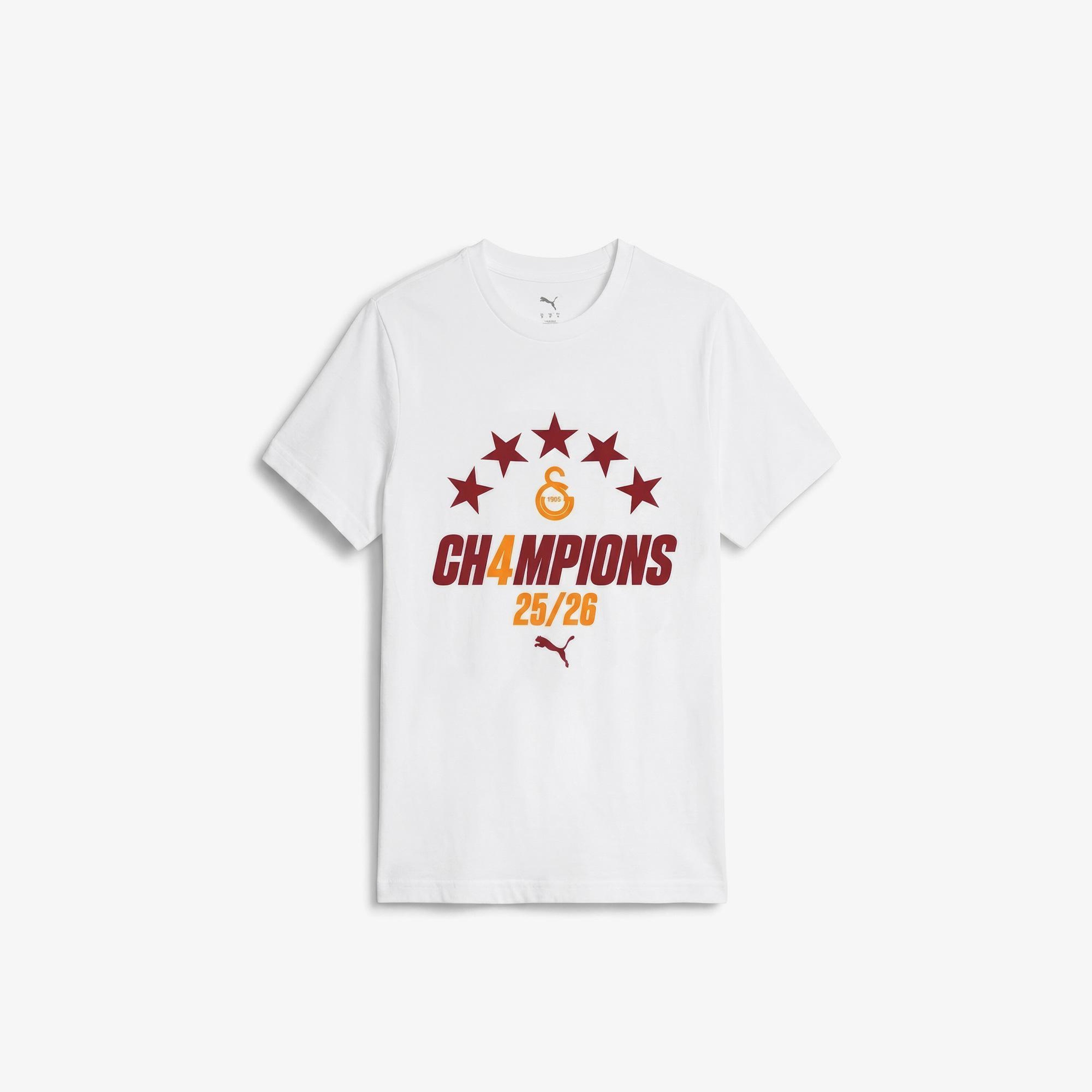 Nike Galatasaray 2025/2026 Sezon Şampiyonu Çocuk Beyaz T-Shirt