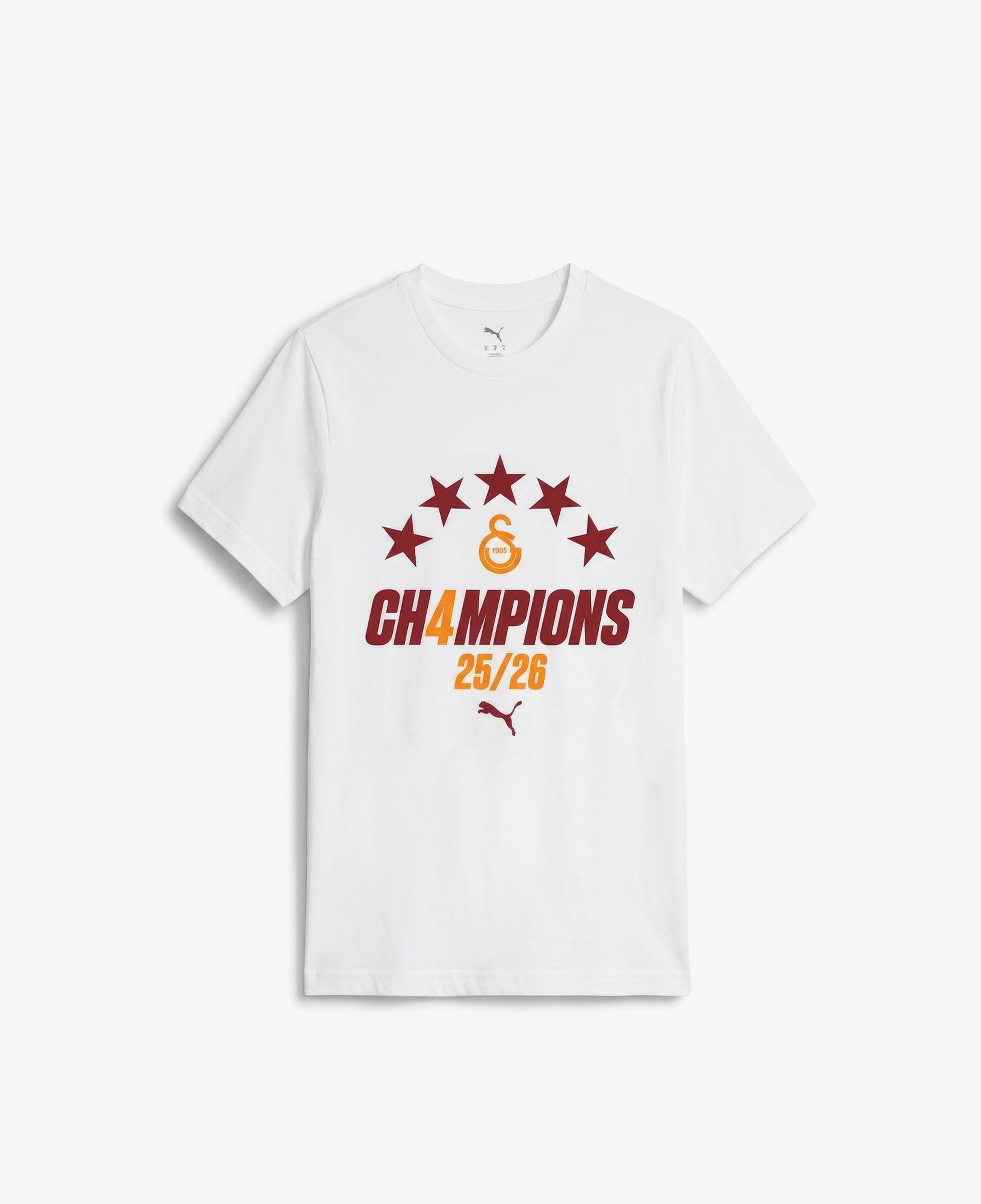Nike Galatasaray 2025/2026 Sezon Şampiyonu Çocuk Beyaz T-Shirt