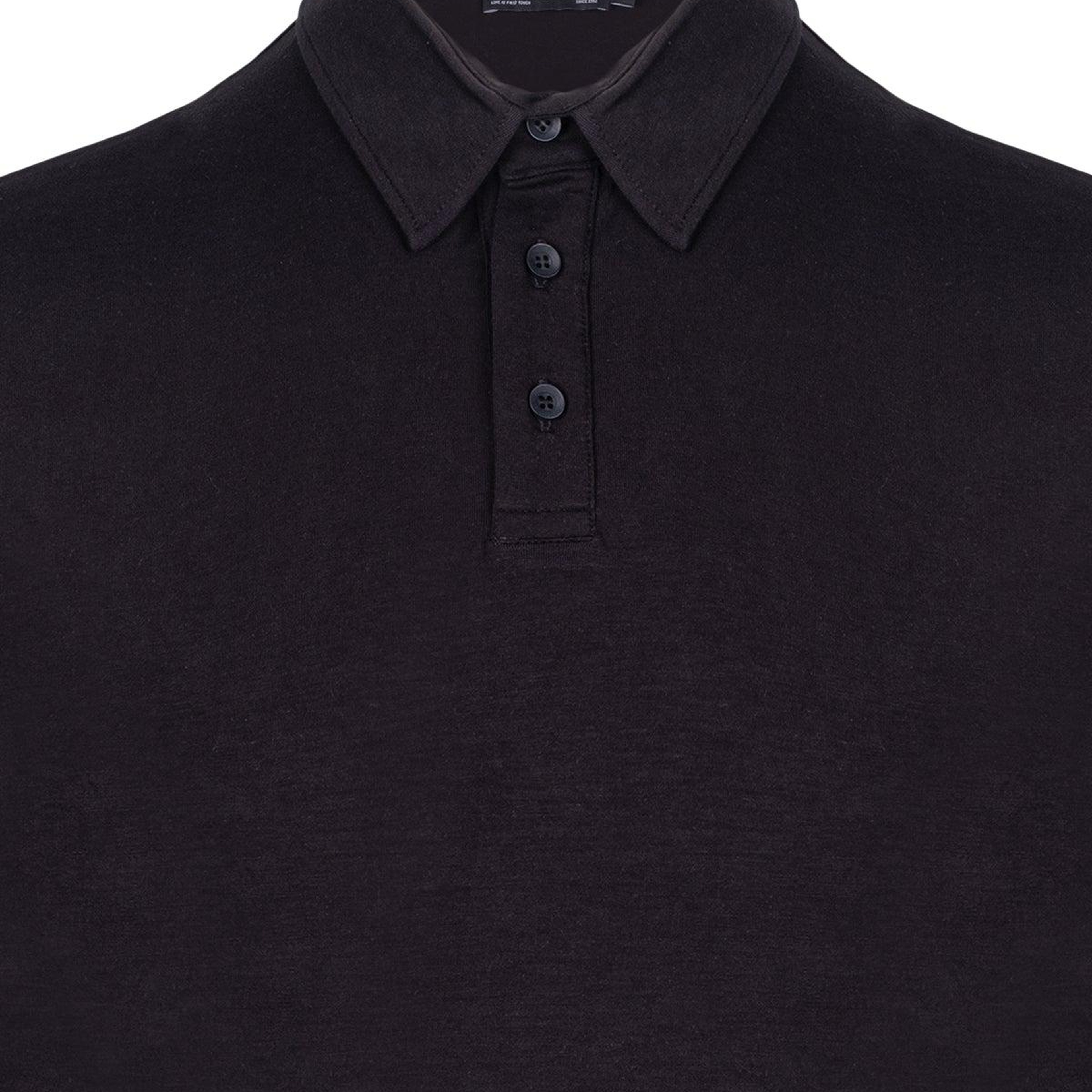 Siyah Ultralight Polo Yaka Kısa Kollu Erkek Tişört
