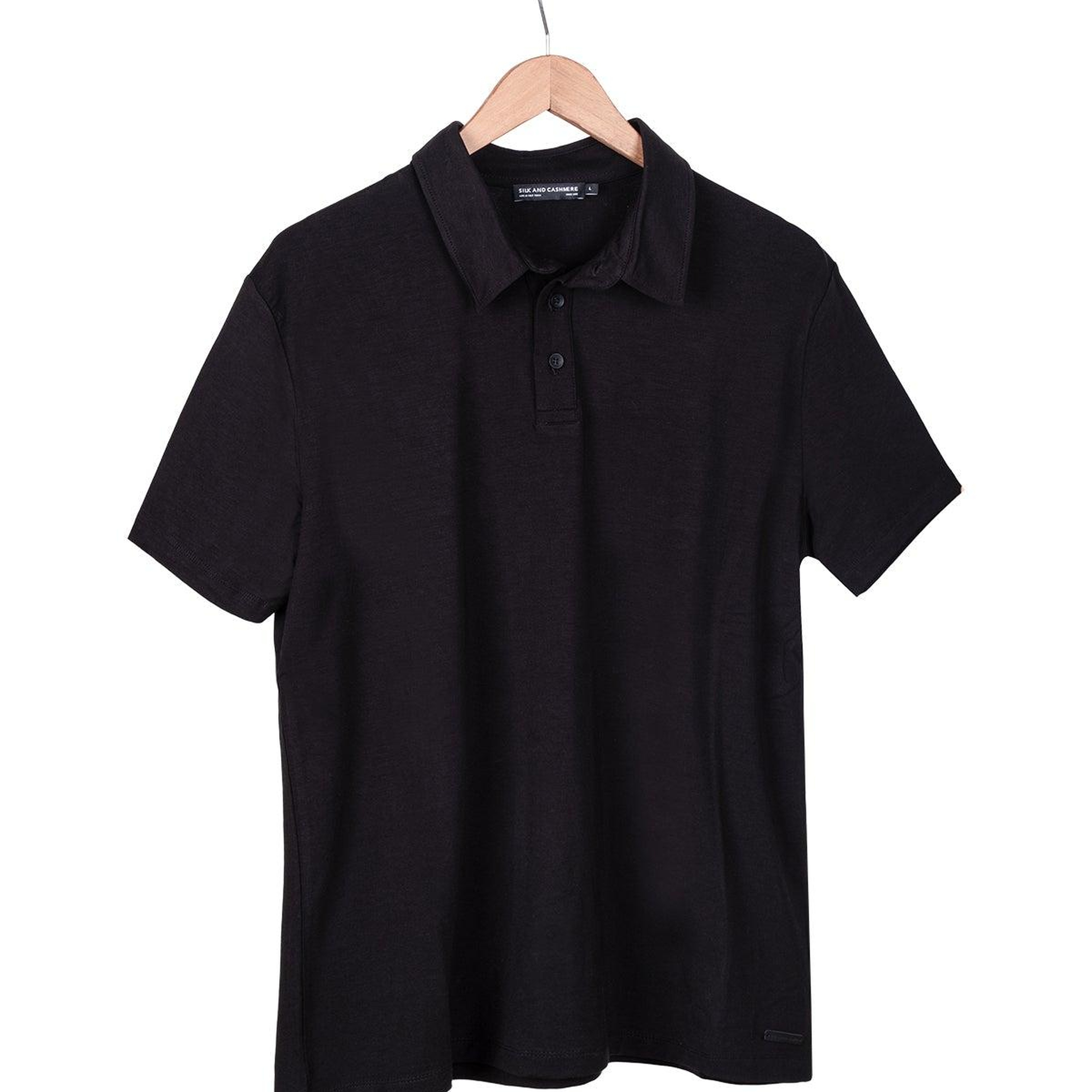 Siyah Ultralight Polo Yaka Kısa Kollu Erkek Tişört