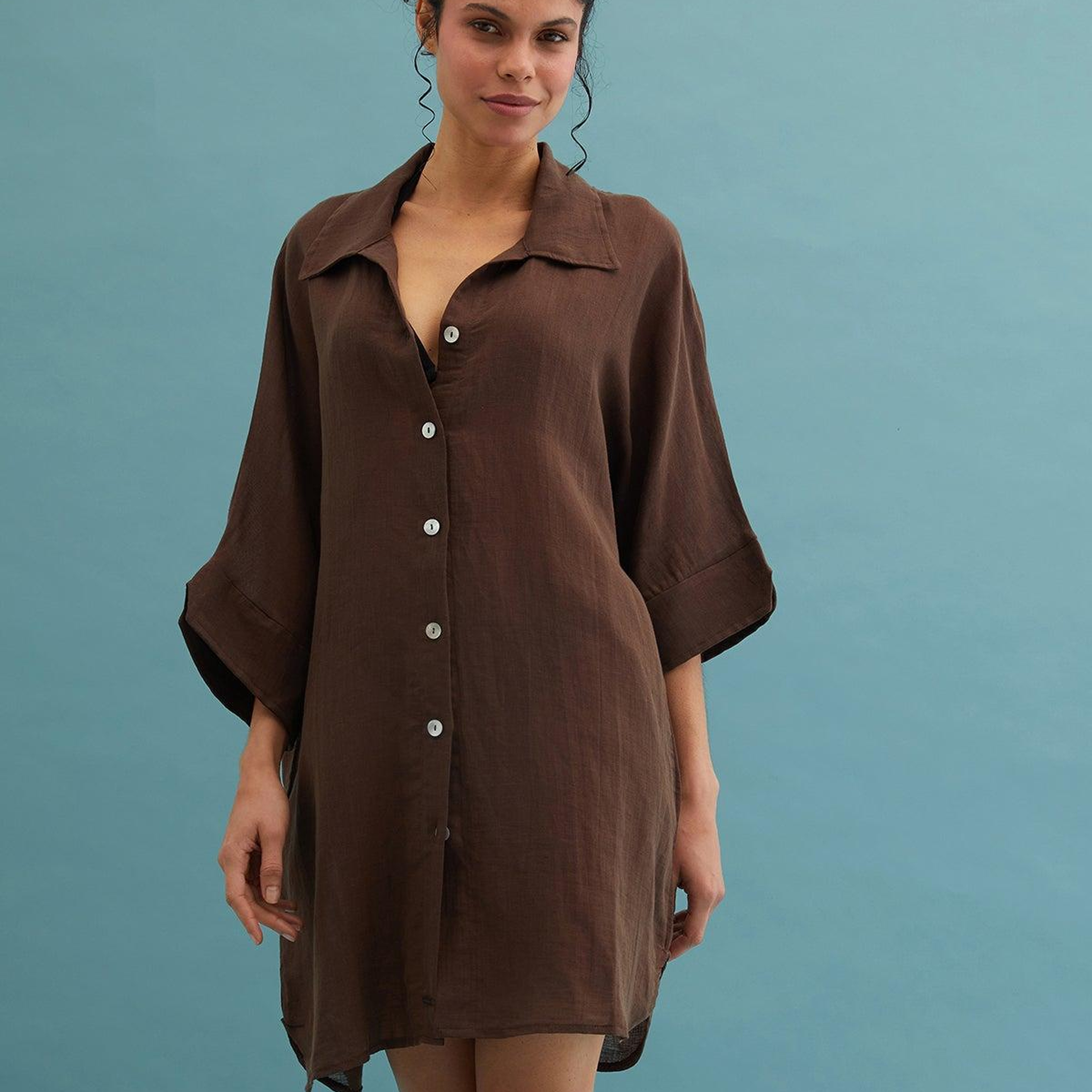 Acı Kahve Cassandra Tunik Elbise