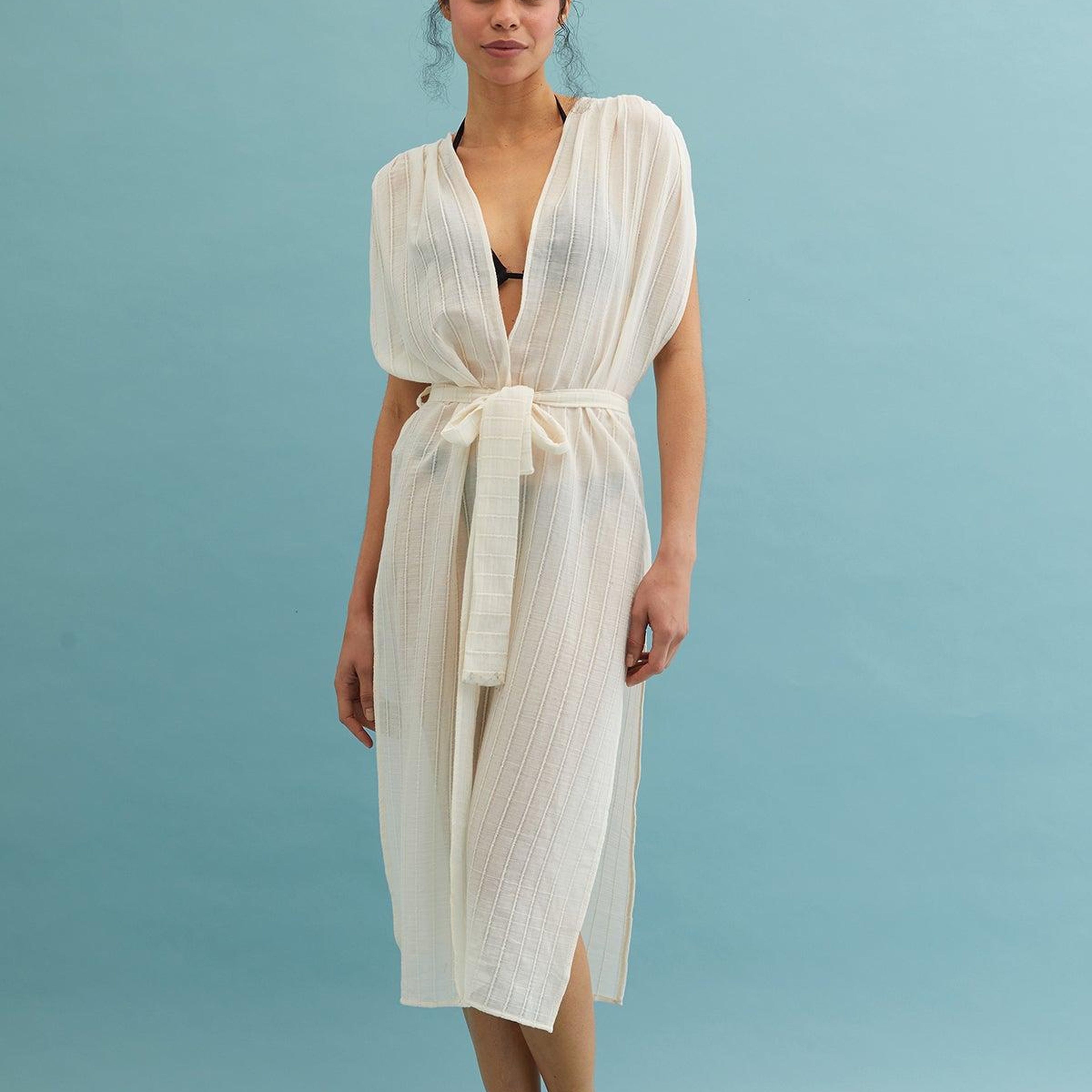 Bej Cassandra Kimono