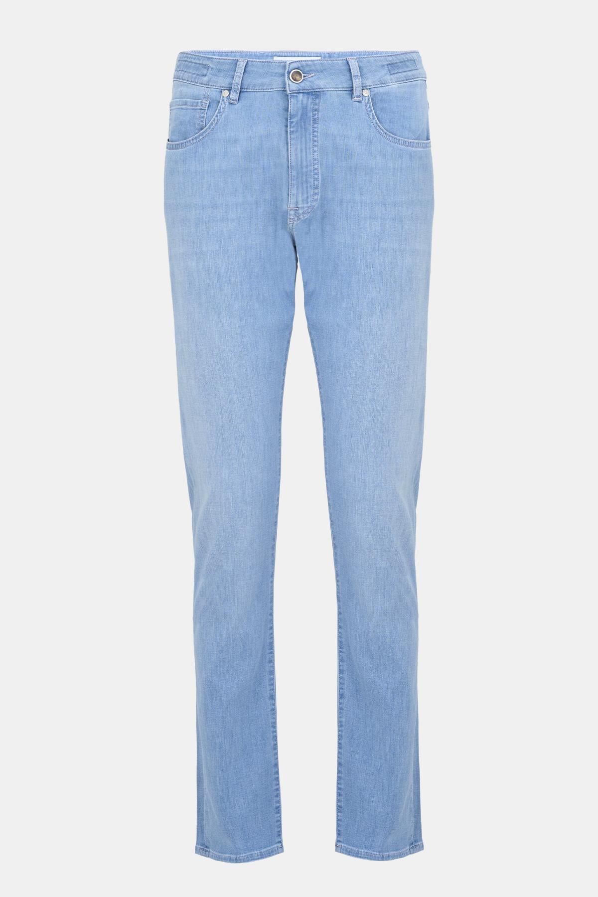 Erkek Mavi Lyocell Karışımlı Jean Pantolon