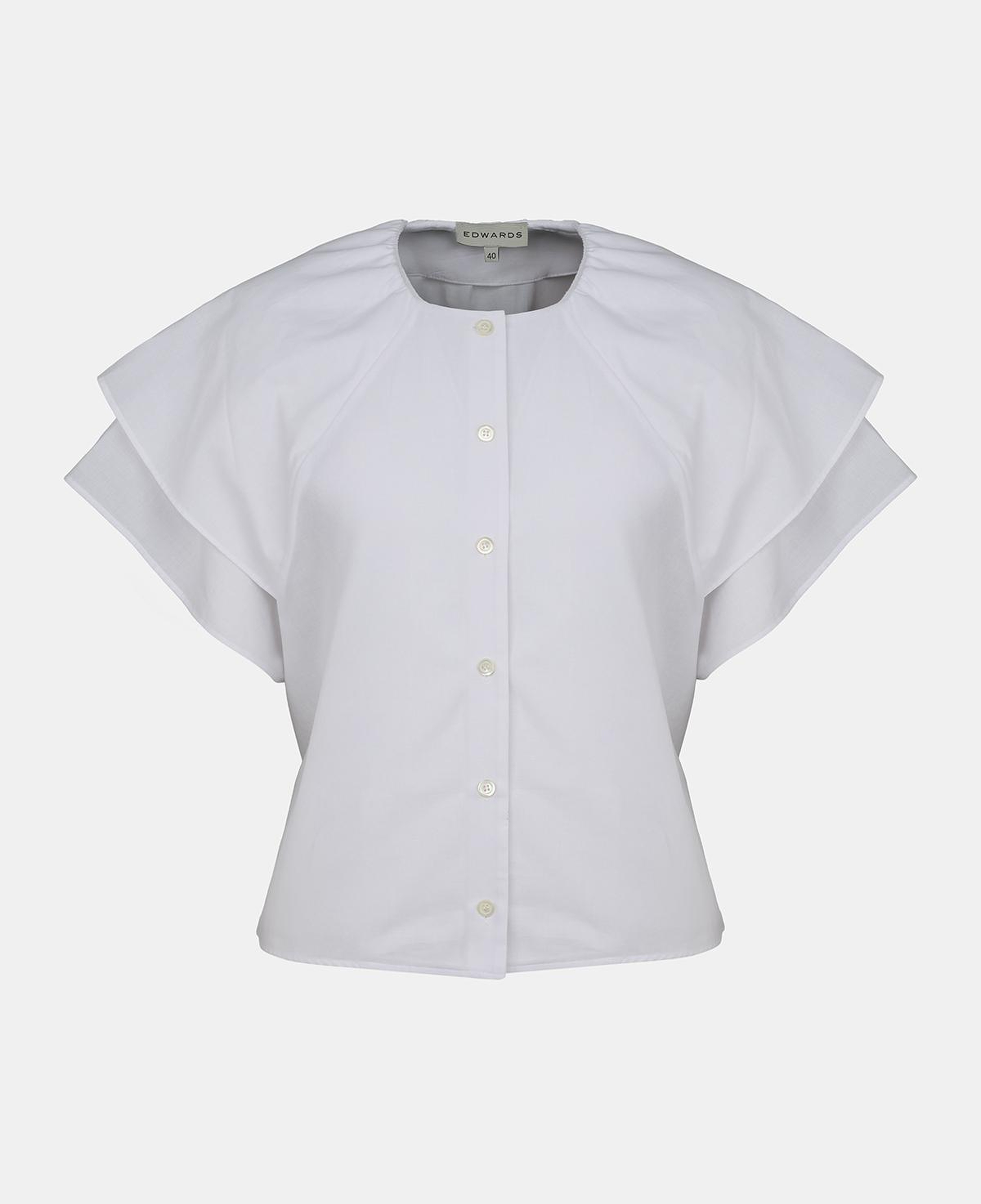 Kadın Beyaz Reglan Kesim Gömlek