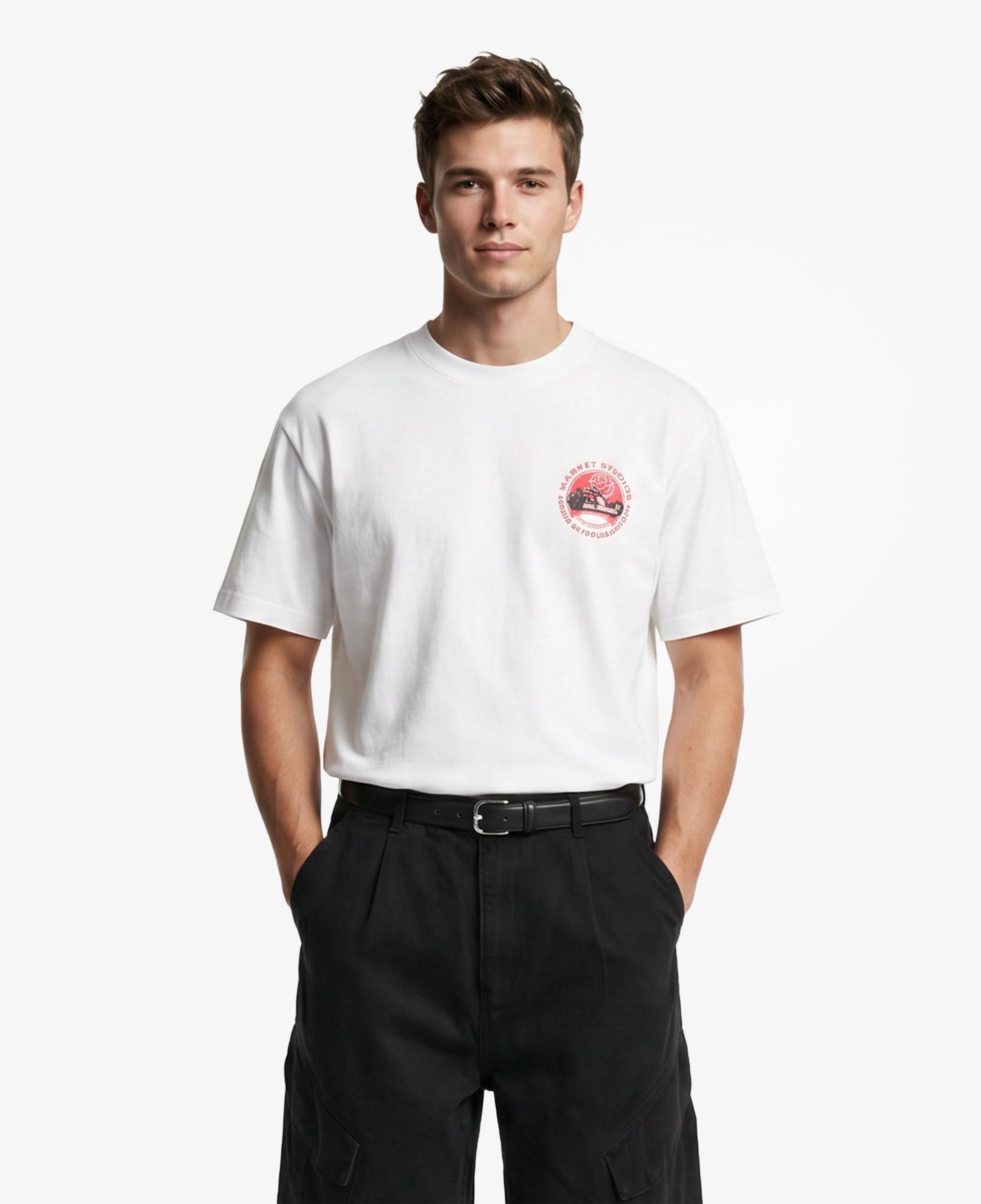 Market Have A Nice Race Erkek Beyaz T-Shirt