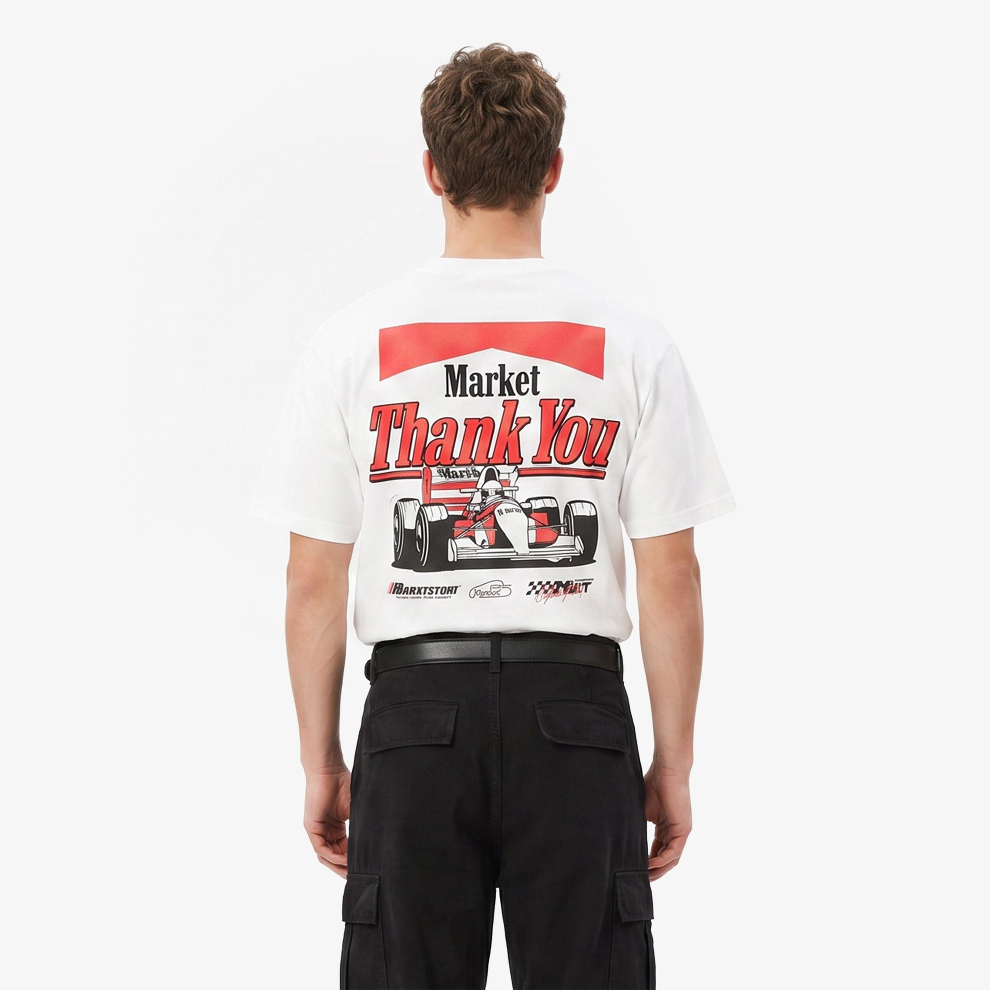 Market Have A Nice Race Erkek Beyaz T-Shirt