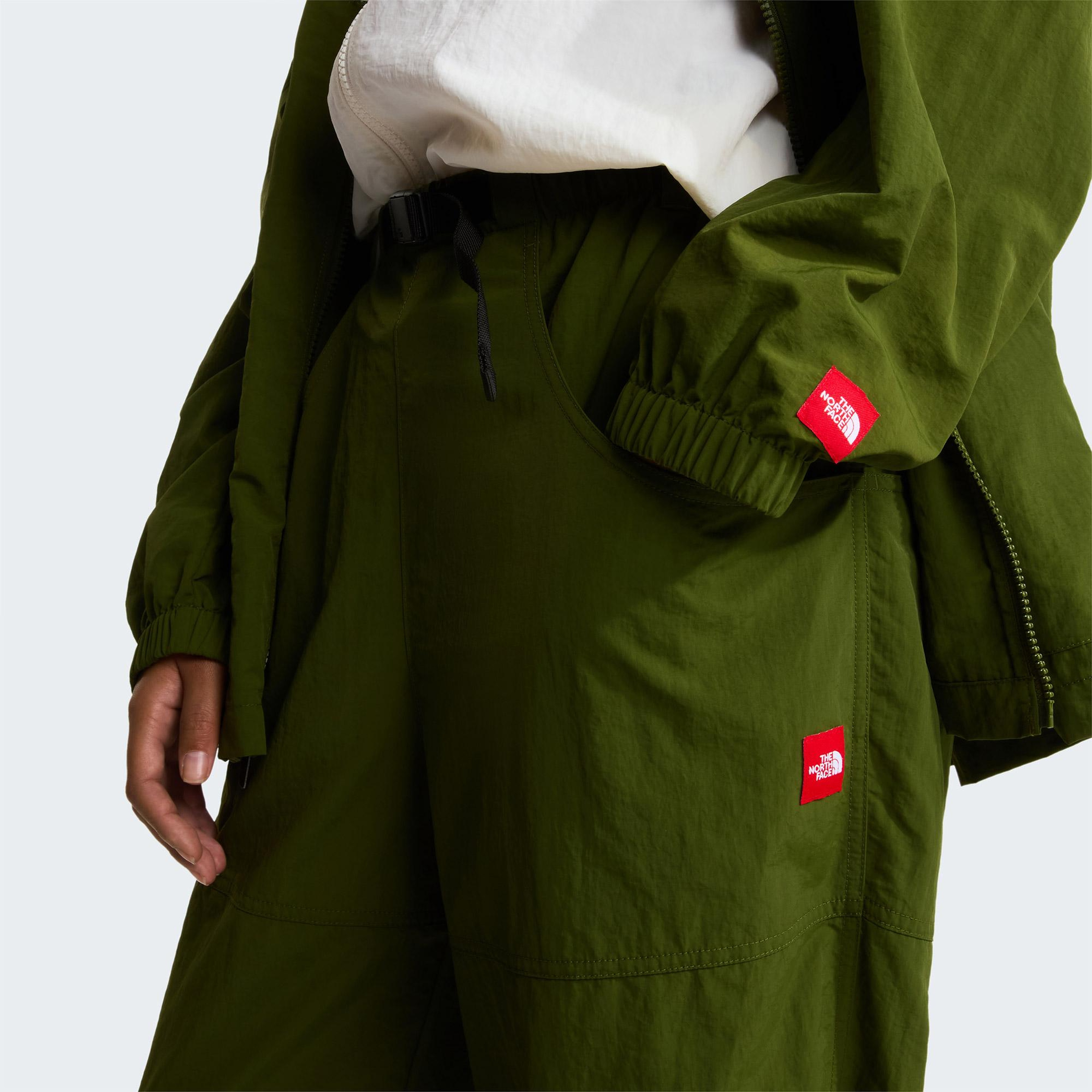 The North Face Red Box Nylon Belted Erkek Yeşil Pantolon