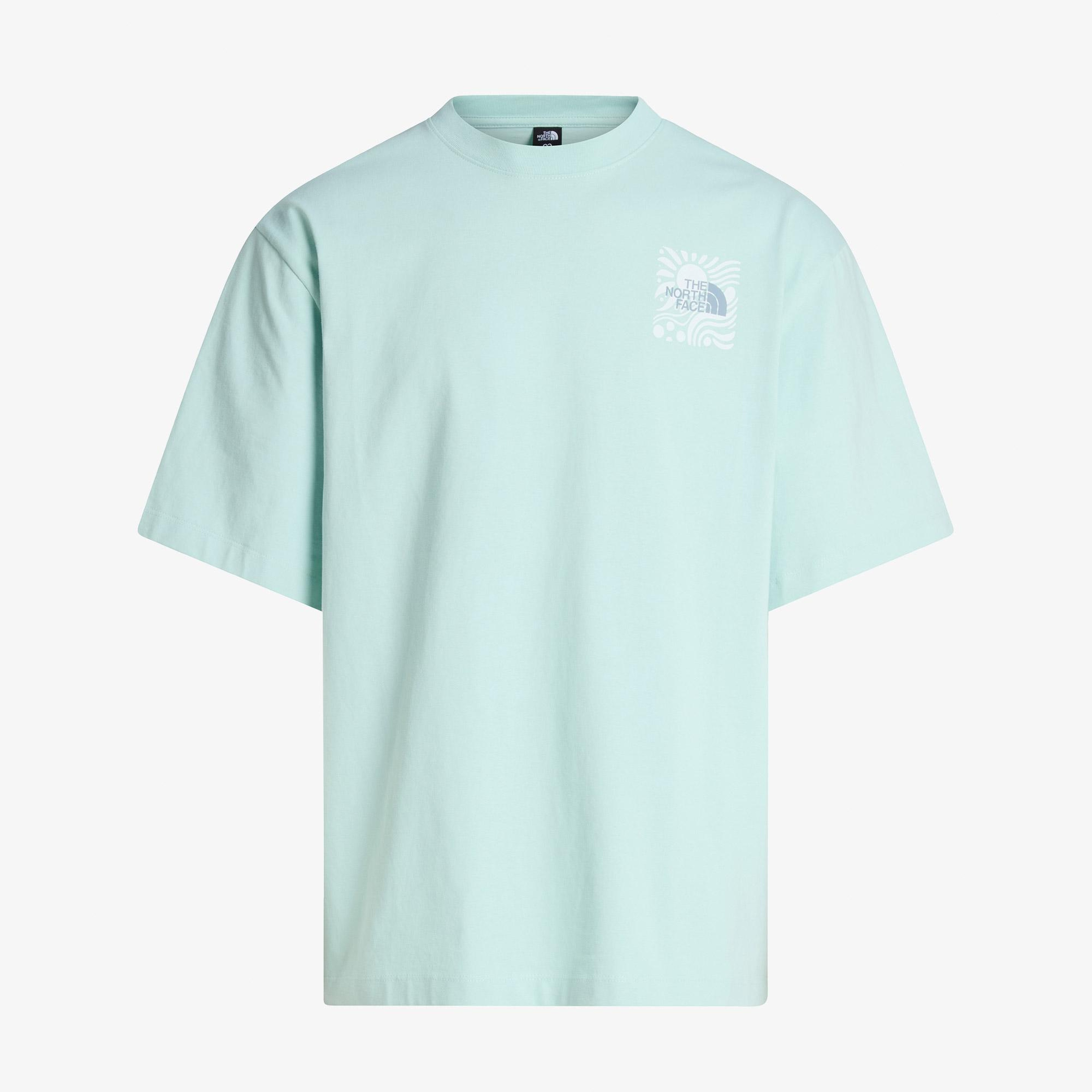 The North Face Sun Oversize Erkek Mavi T-Shirt