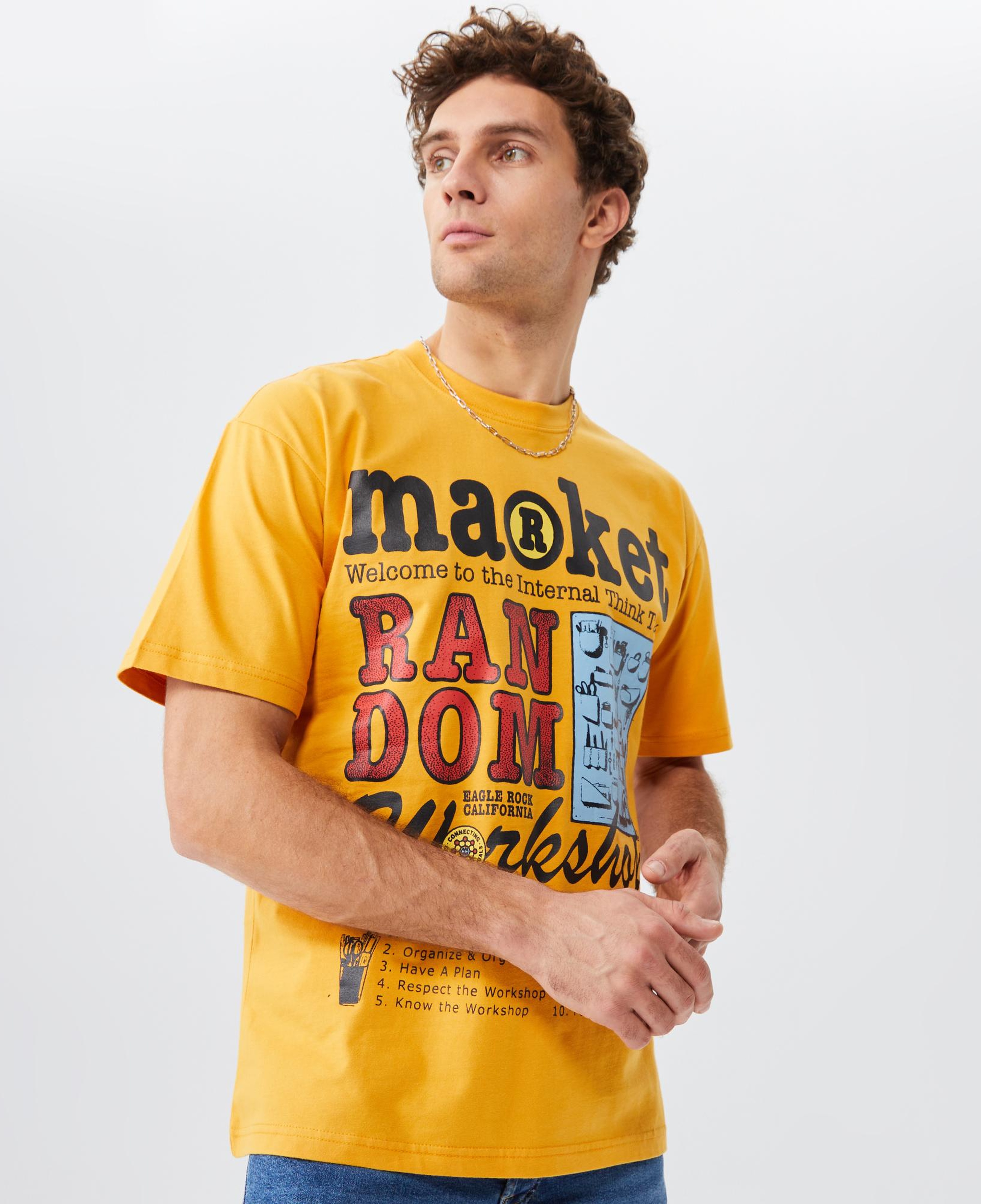 Market Random Workshop Think Erkek Sarı T-Shirt