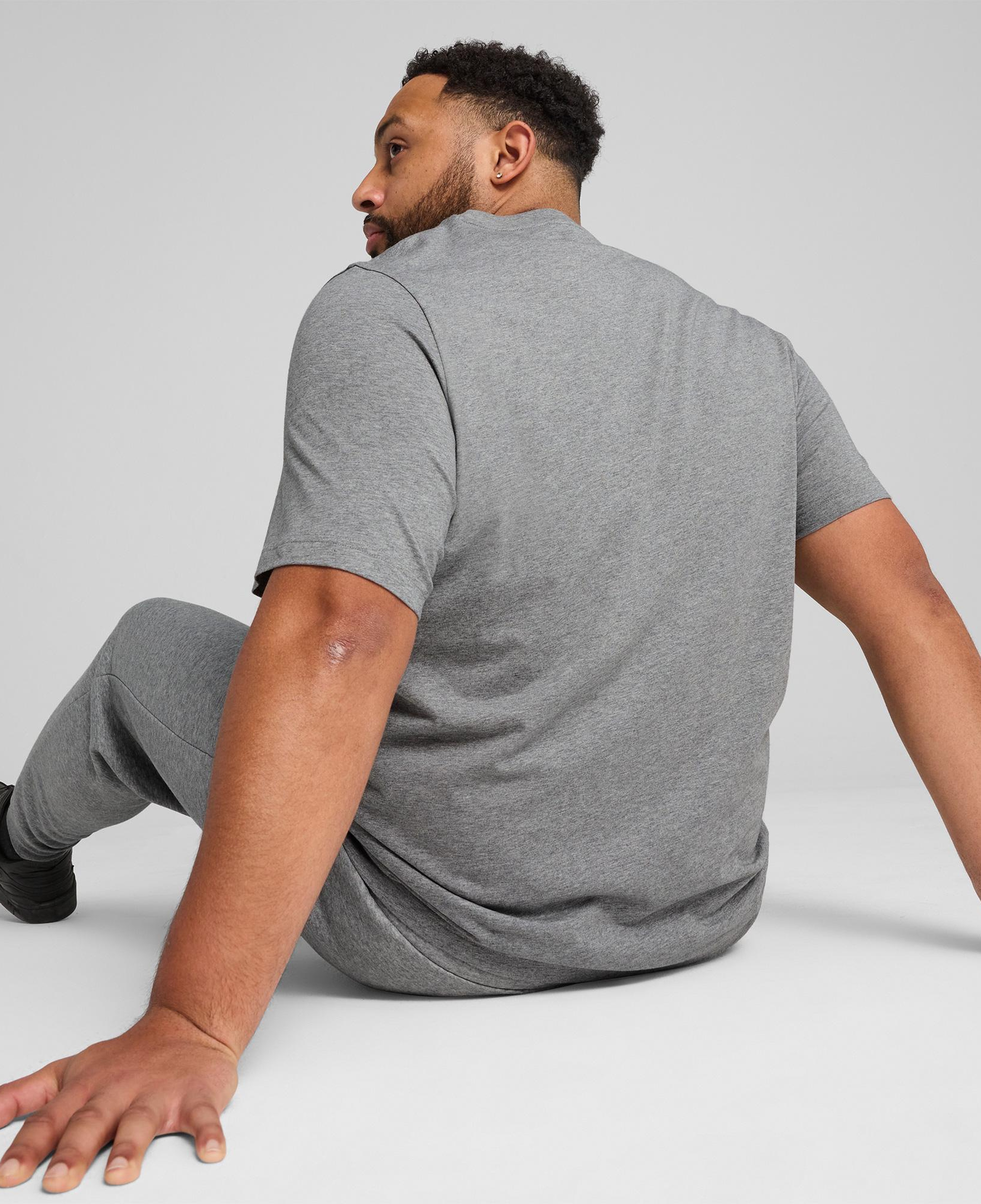Puma Essentials No. 1 Logo  Erkek Gri T-Shirt