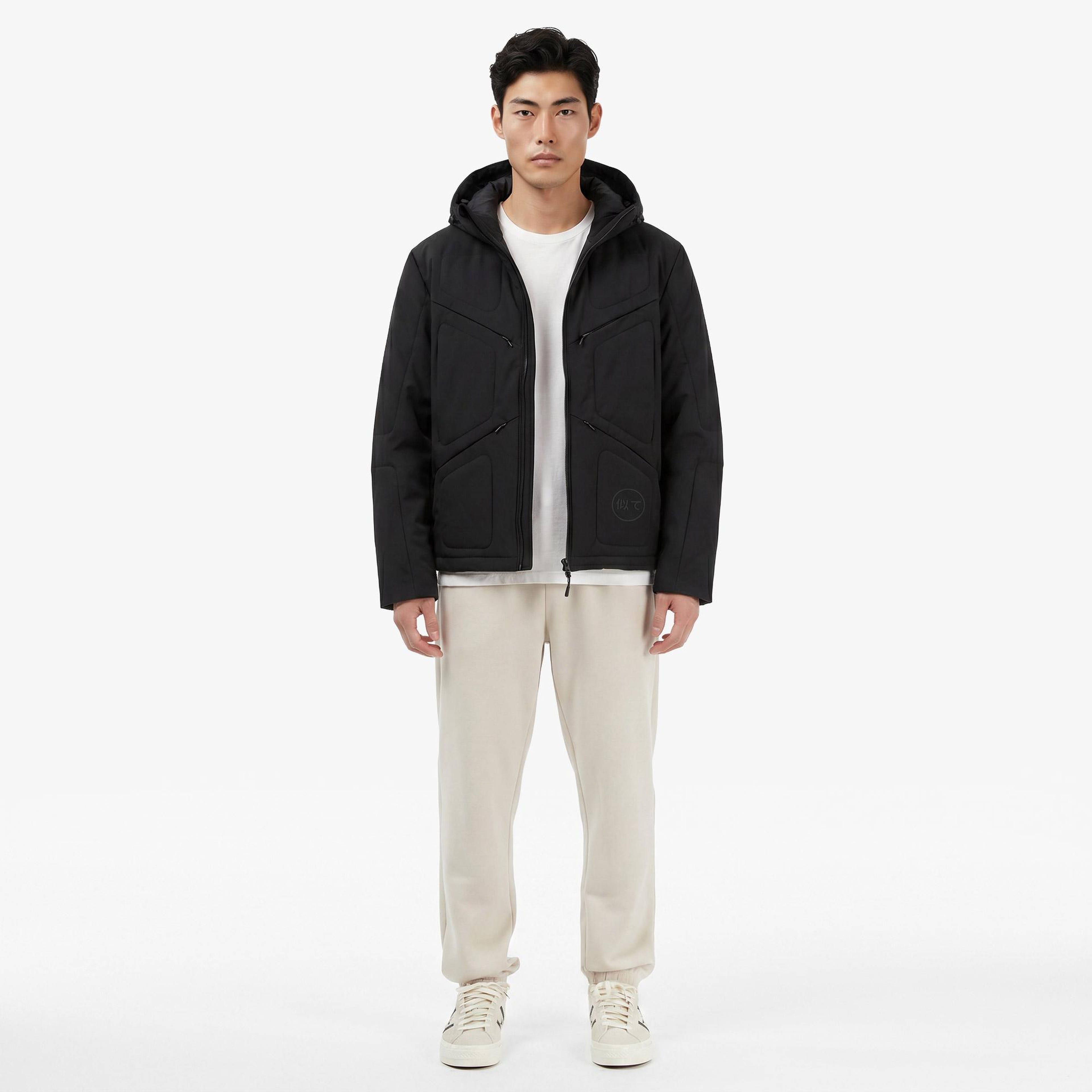 UNITED4 Regular Fit Erkek Siyah Mont