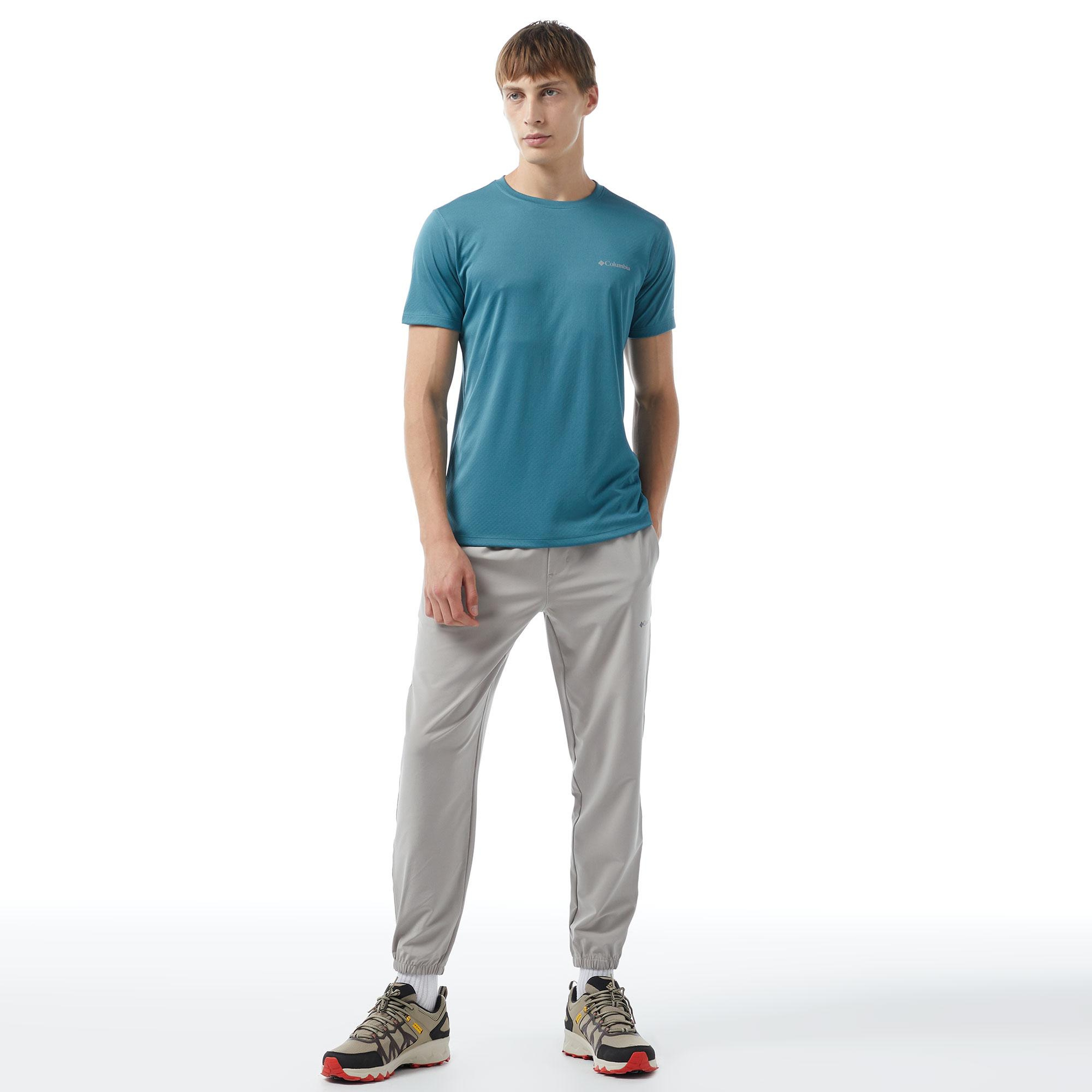 Columbia Erkek Standart Fit Yeşil Antrenman T-Shirt