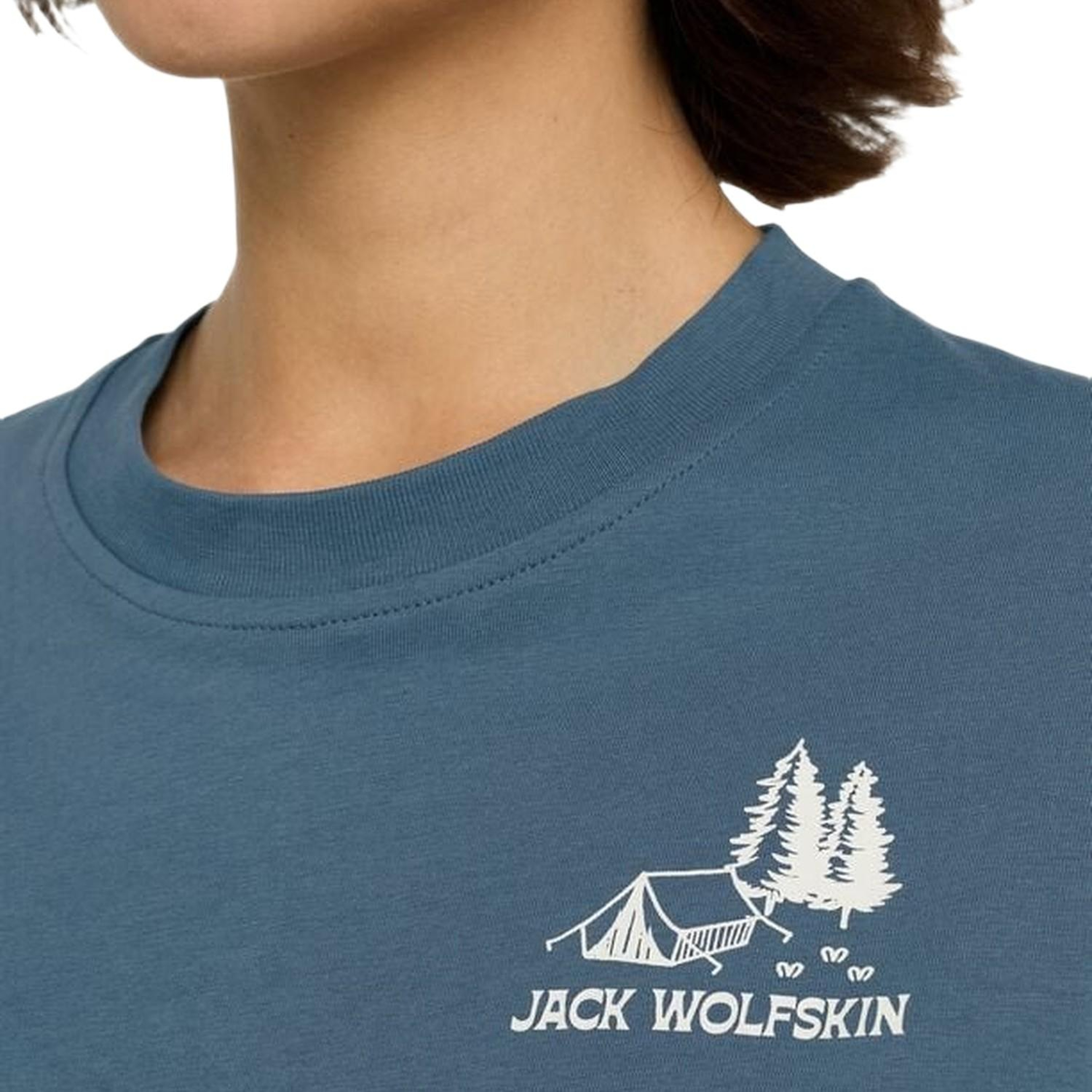 Jack Wolfskin Cadena Kadın Mavi Tişört